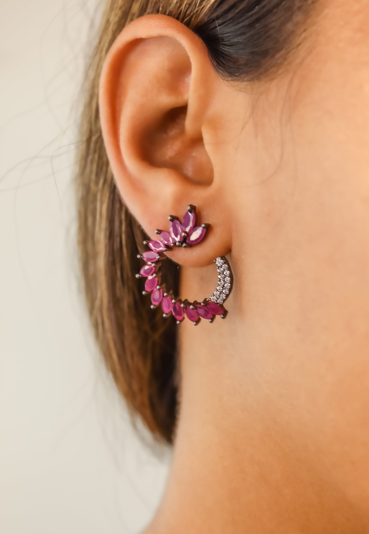 viper earrings Bombay Sunset