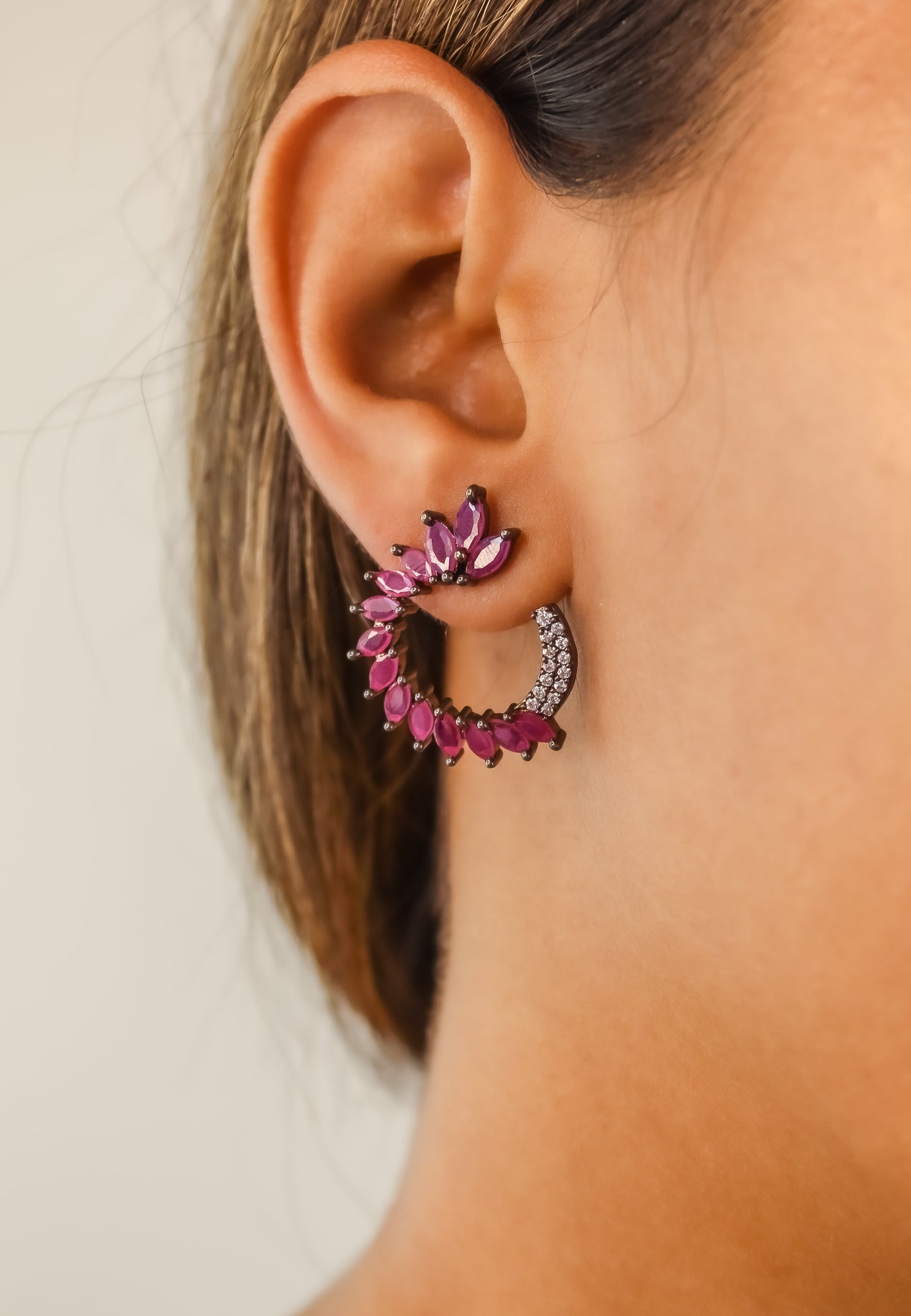 viper earrings Bombay Sunset