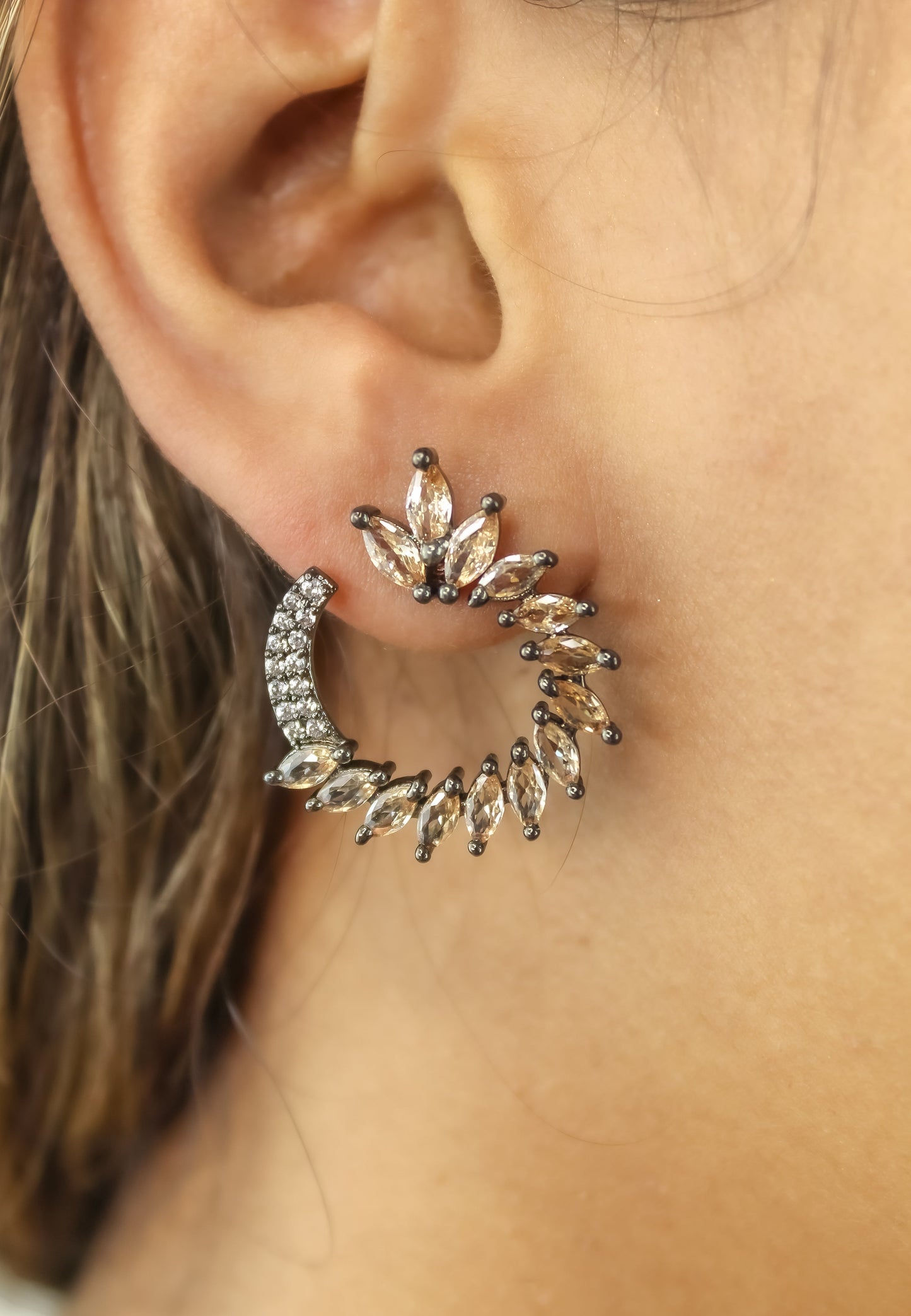 viper earrings Bombay Sunset