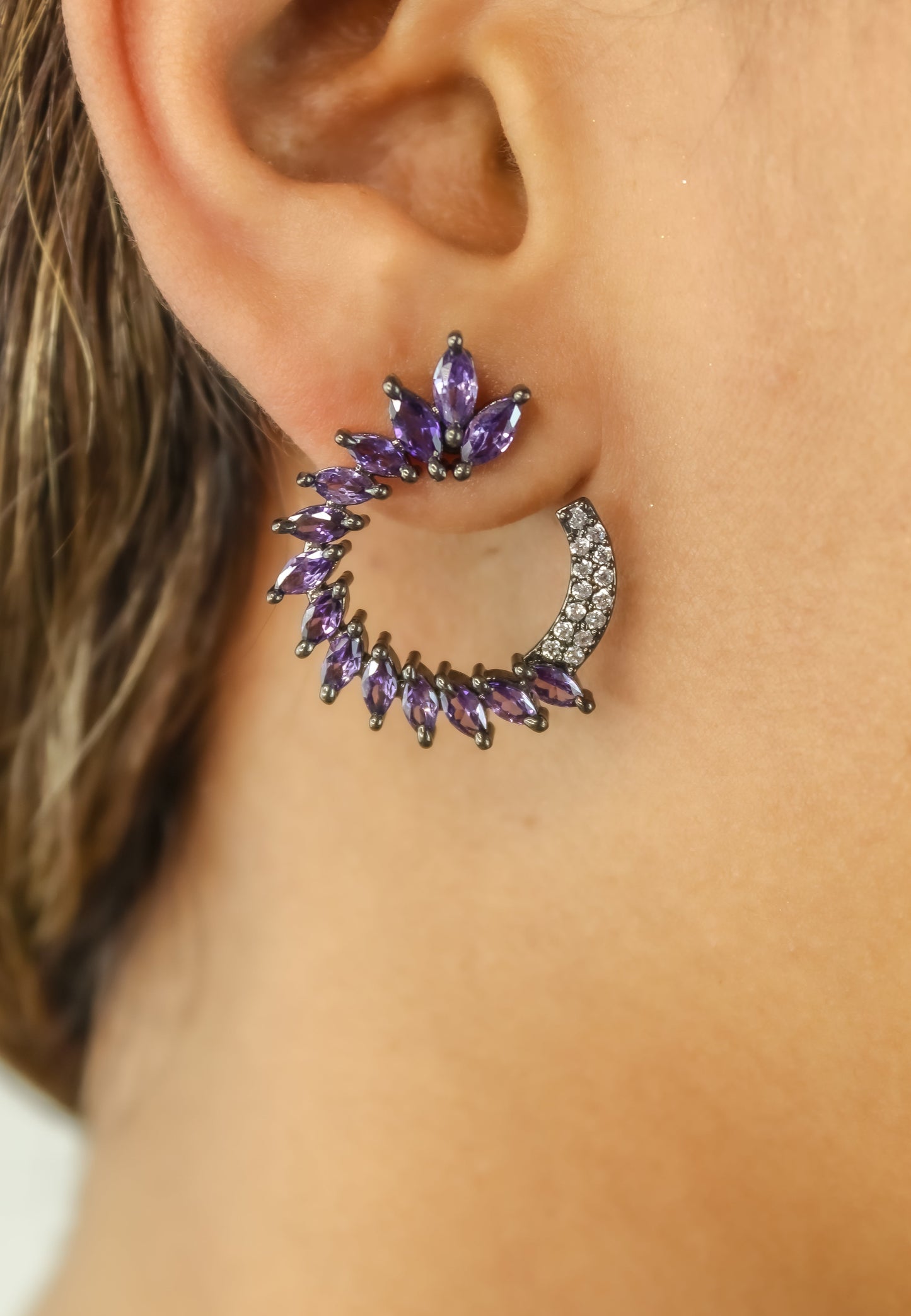 viper earrings Bombay Sunset