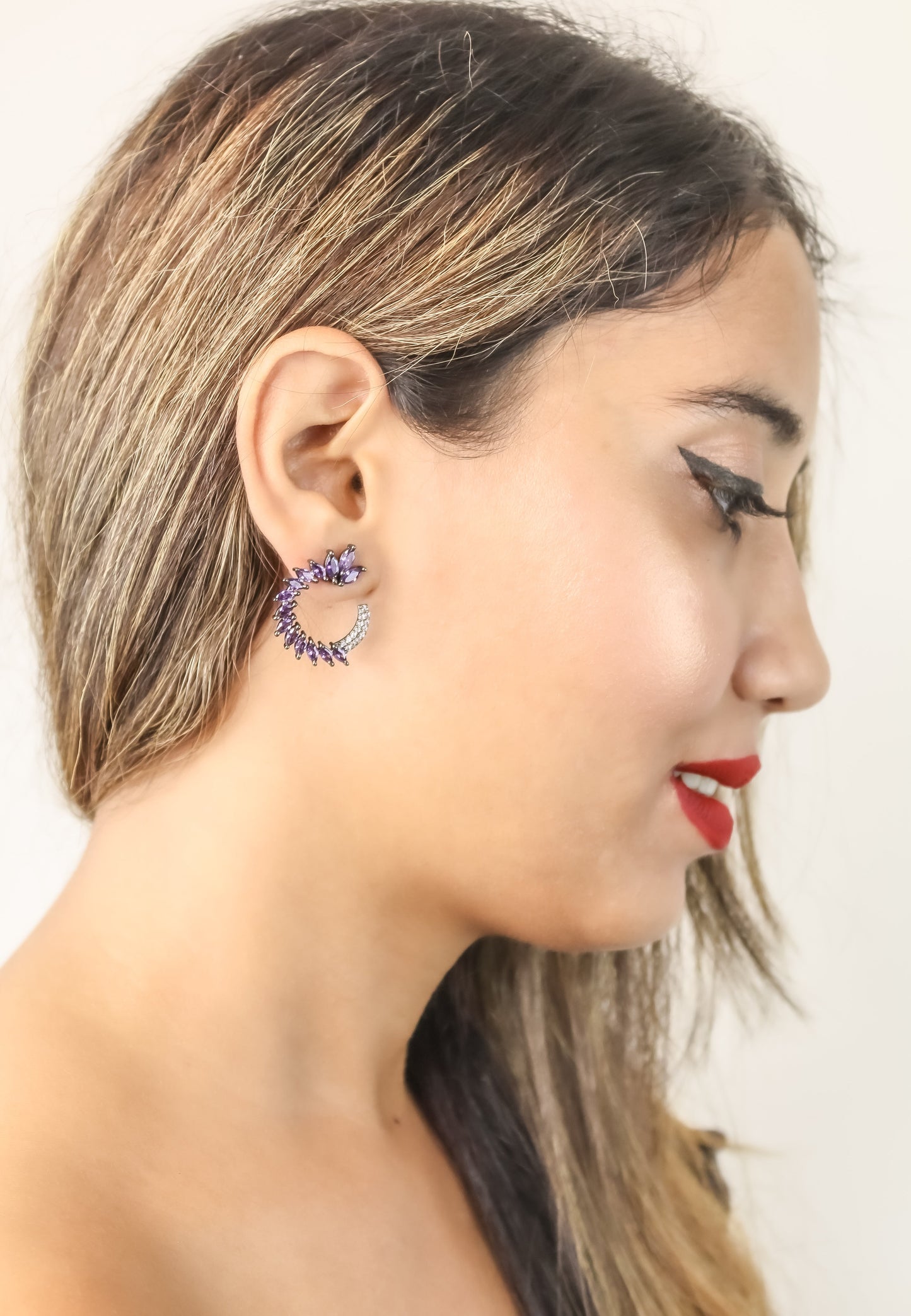 viper earrings Bombay Sunset