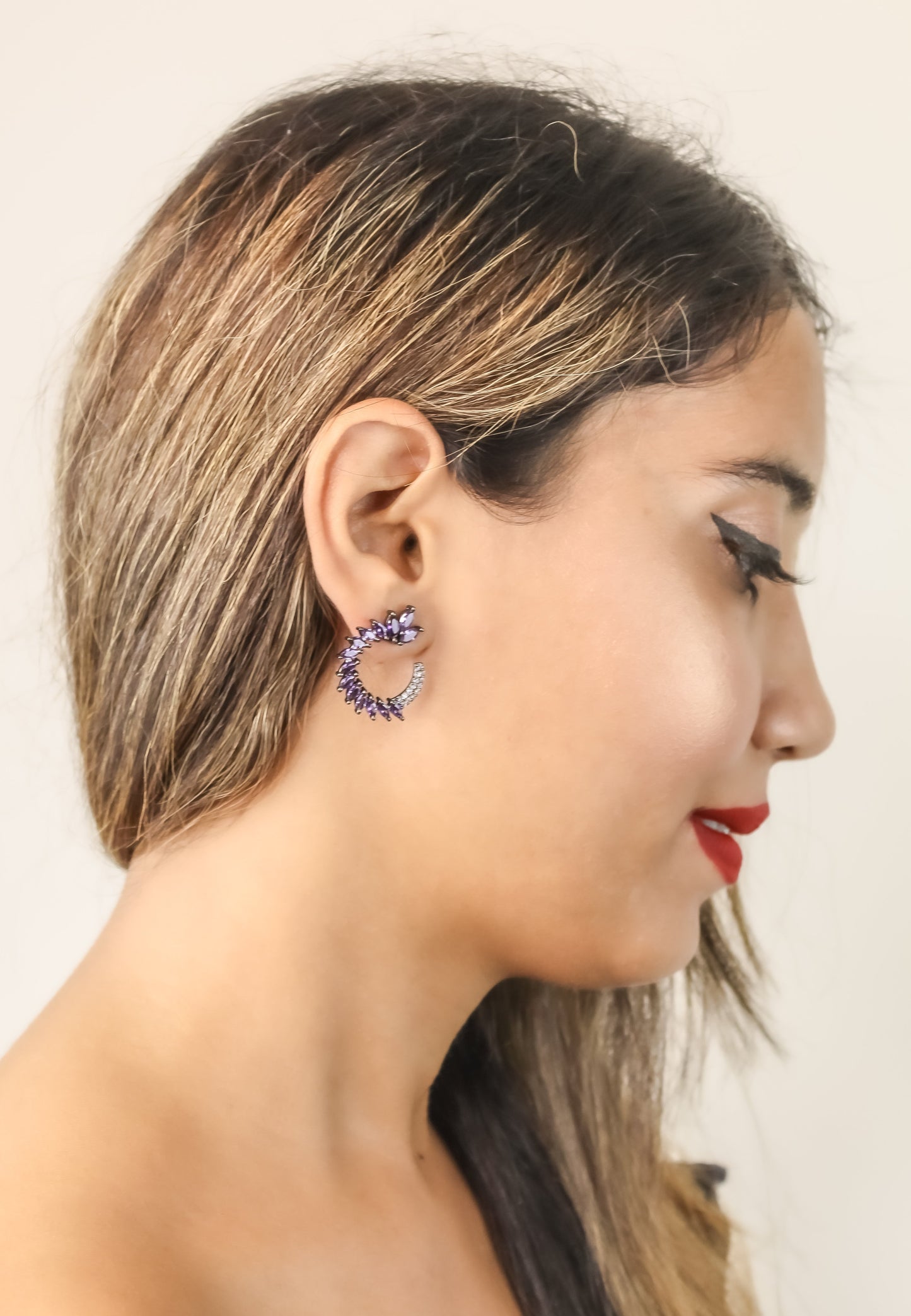viper earrings Bombay Sunset