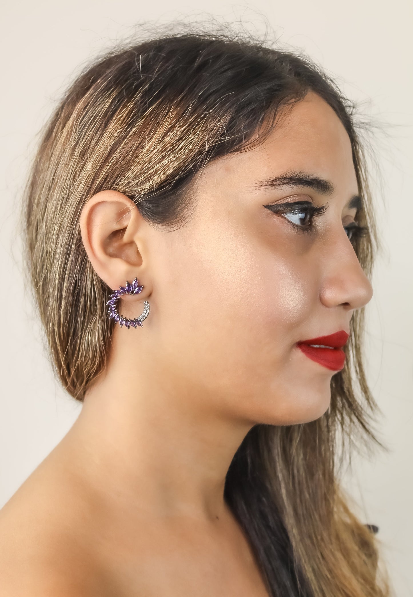 viper earrings Bombay Sunset
