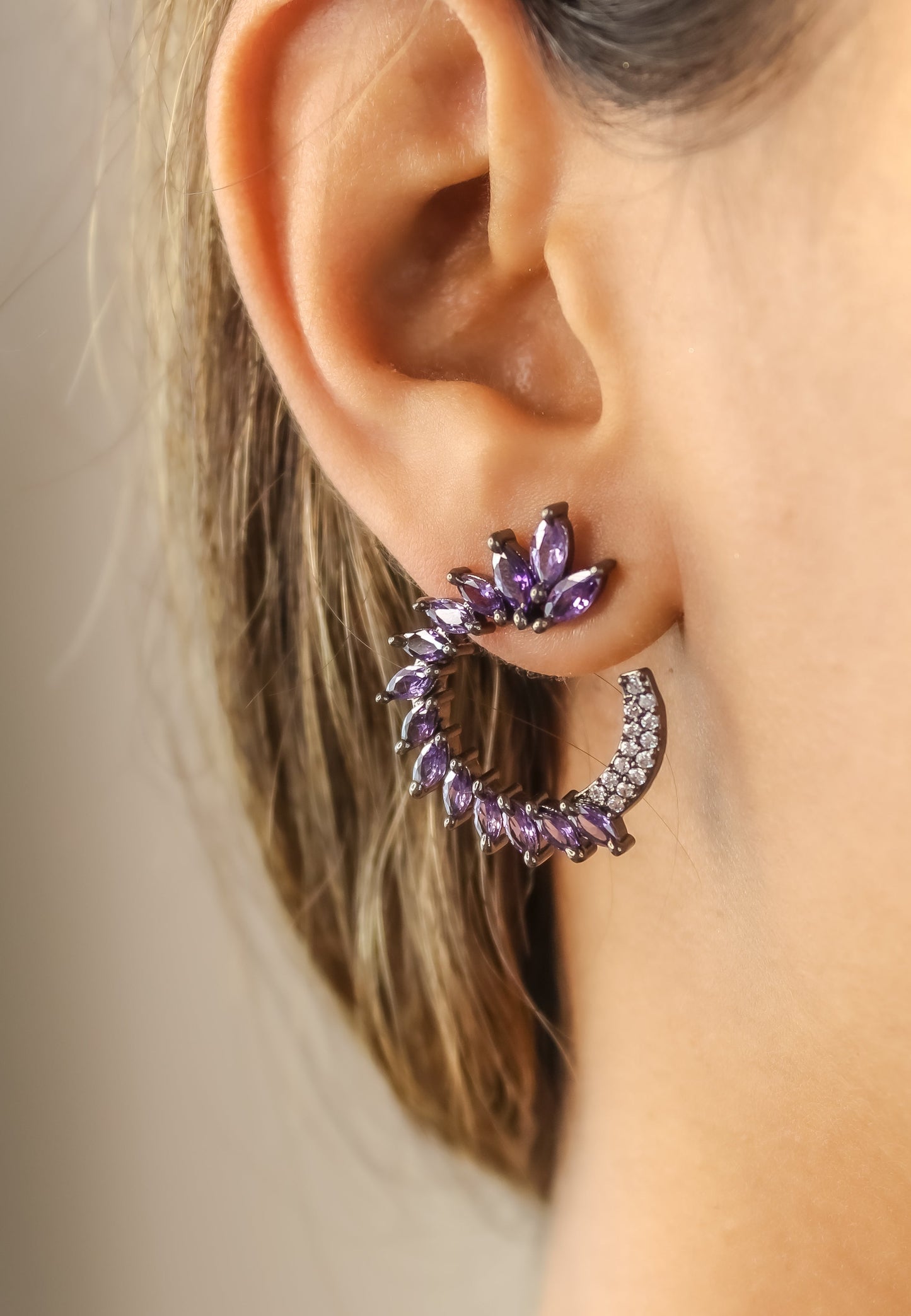 viper earrings Bombay Sunset