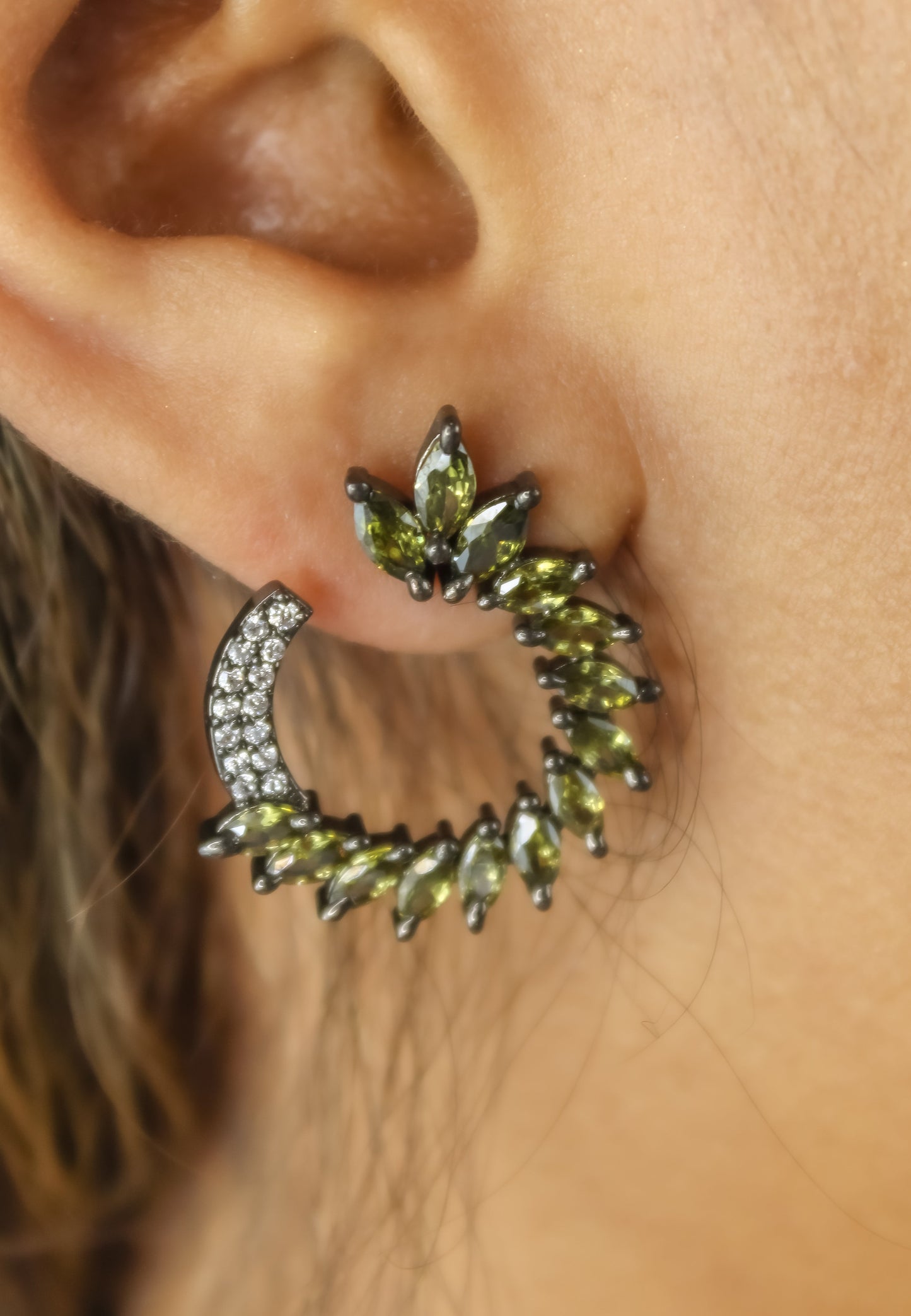 viper earrings Bombay Sunset