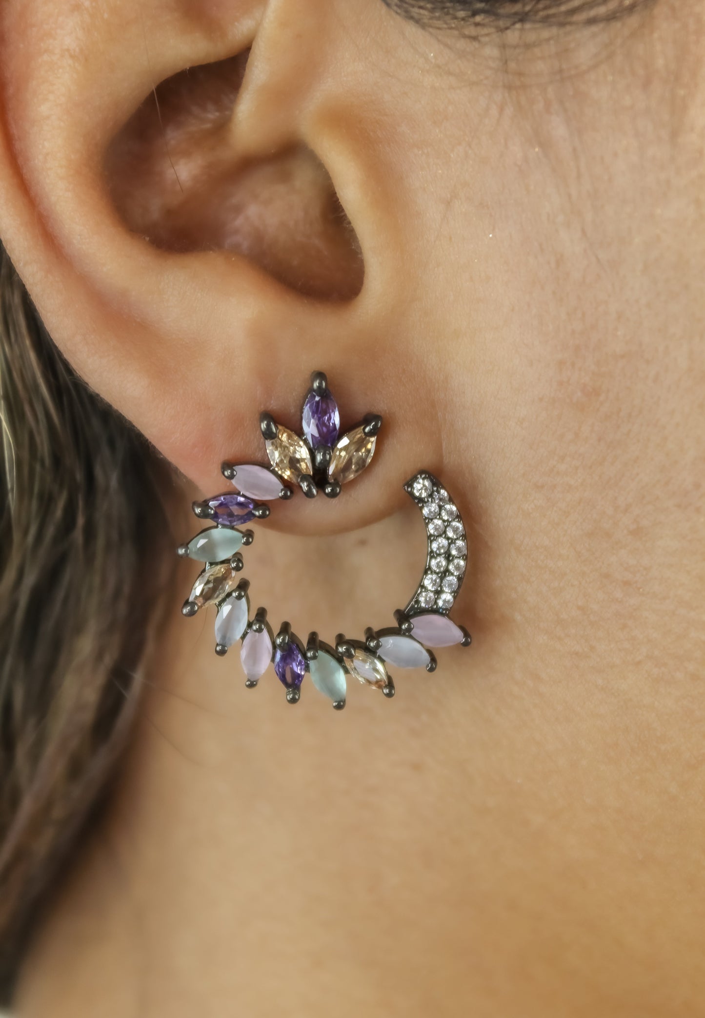 viper earrings Bombay Sunset