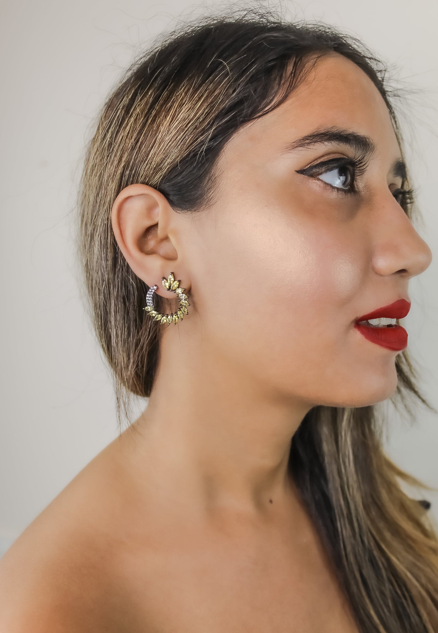 viper earrings Bombay Sunset