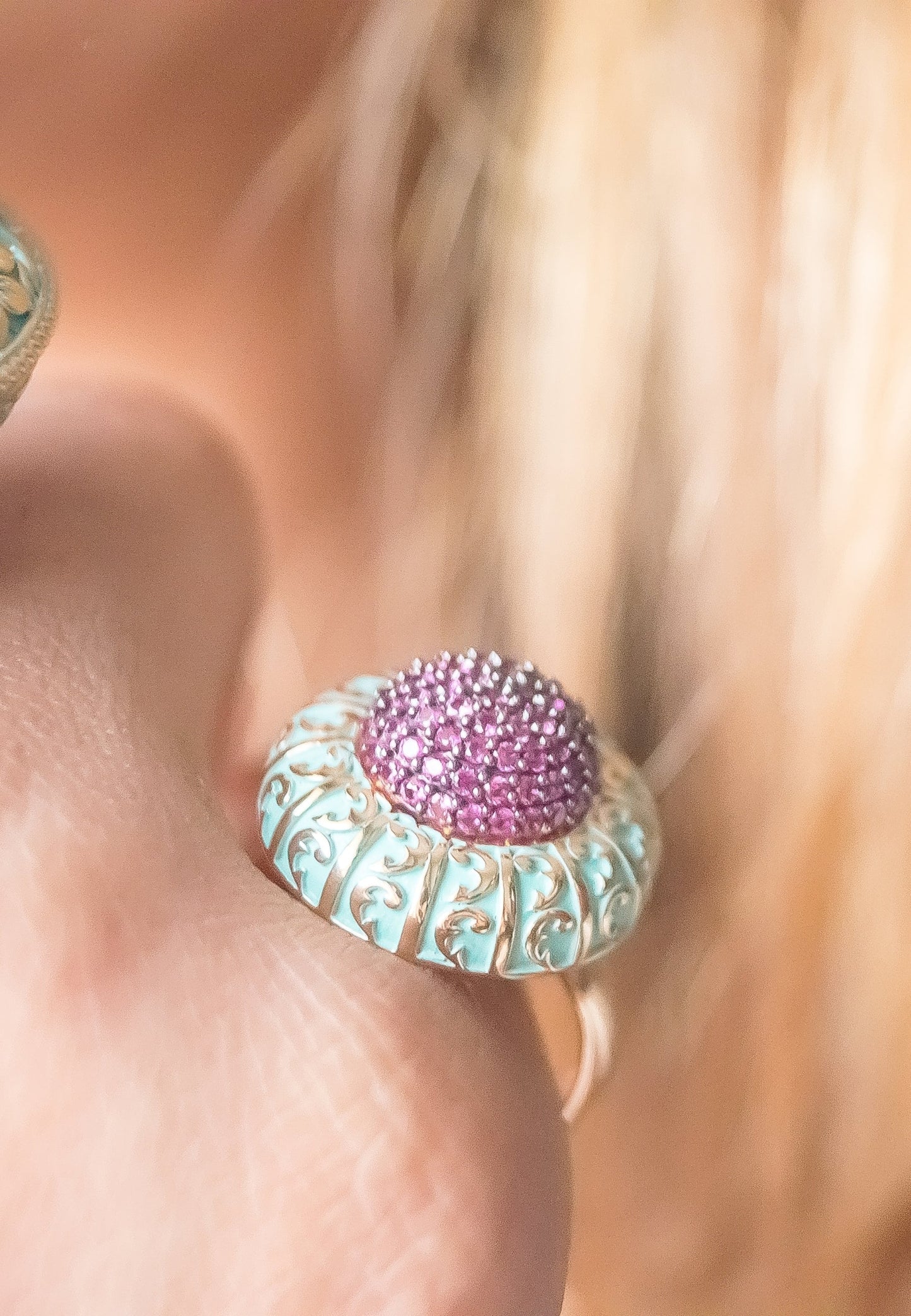 small lily ring below 50 bridal bride earrings bridesmaid bridesmaids Bombay Sunset