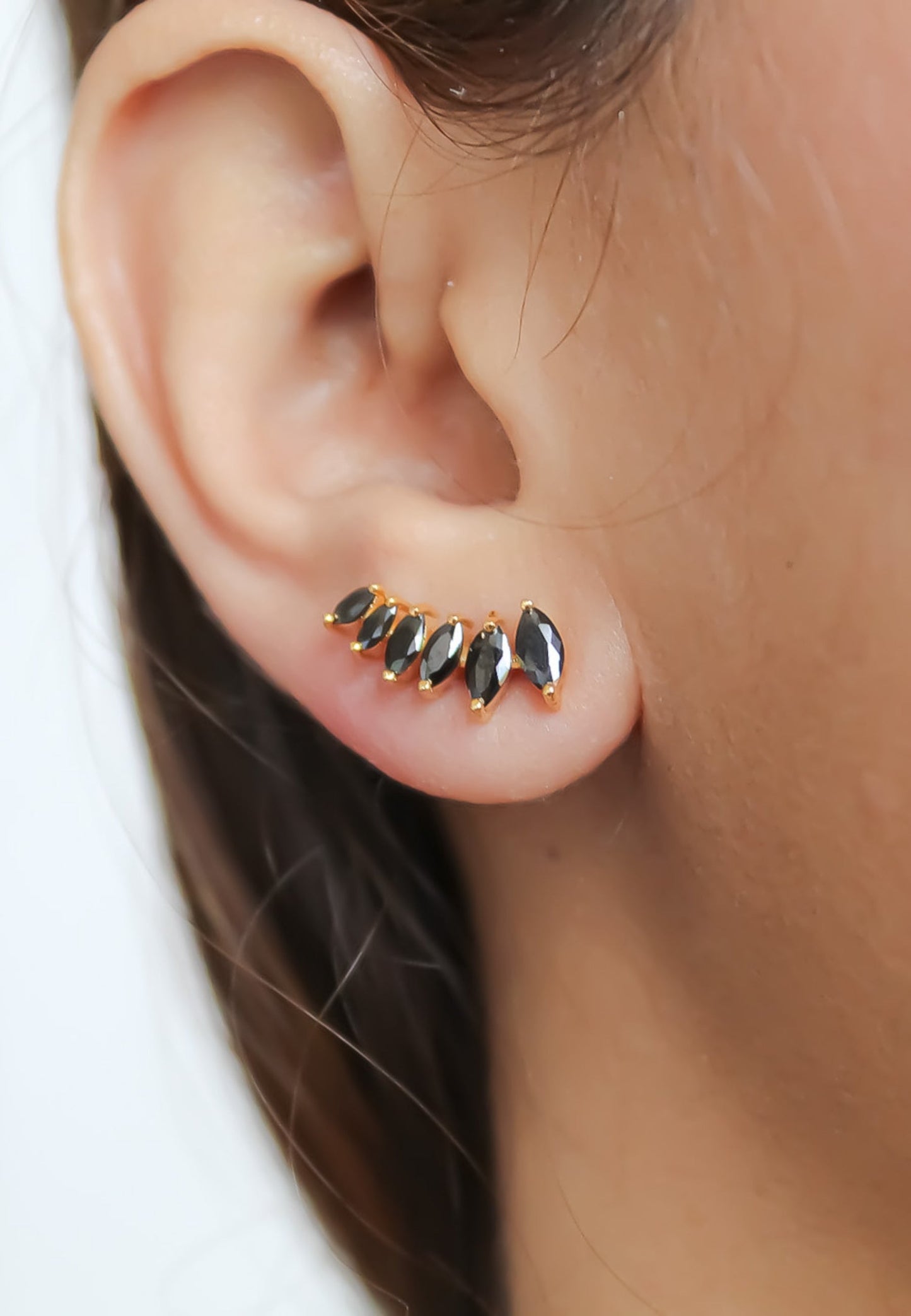 stepping stone earrings Bombay Sunset