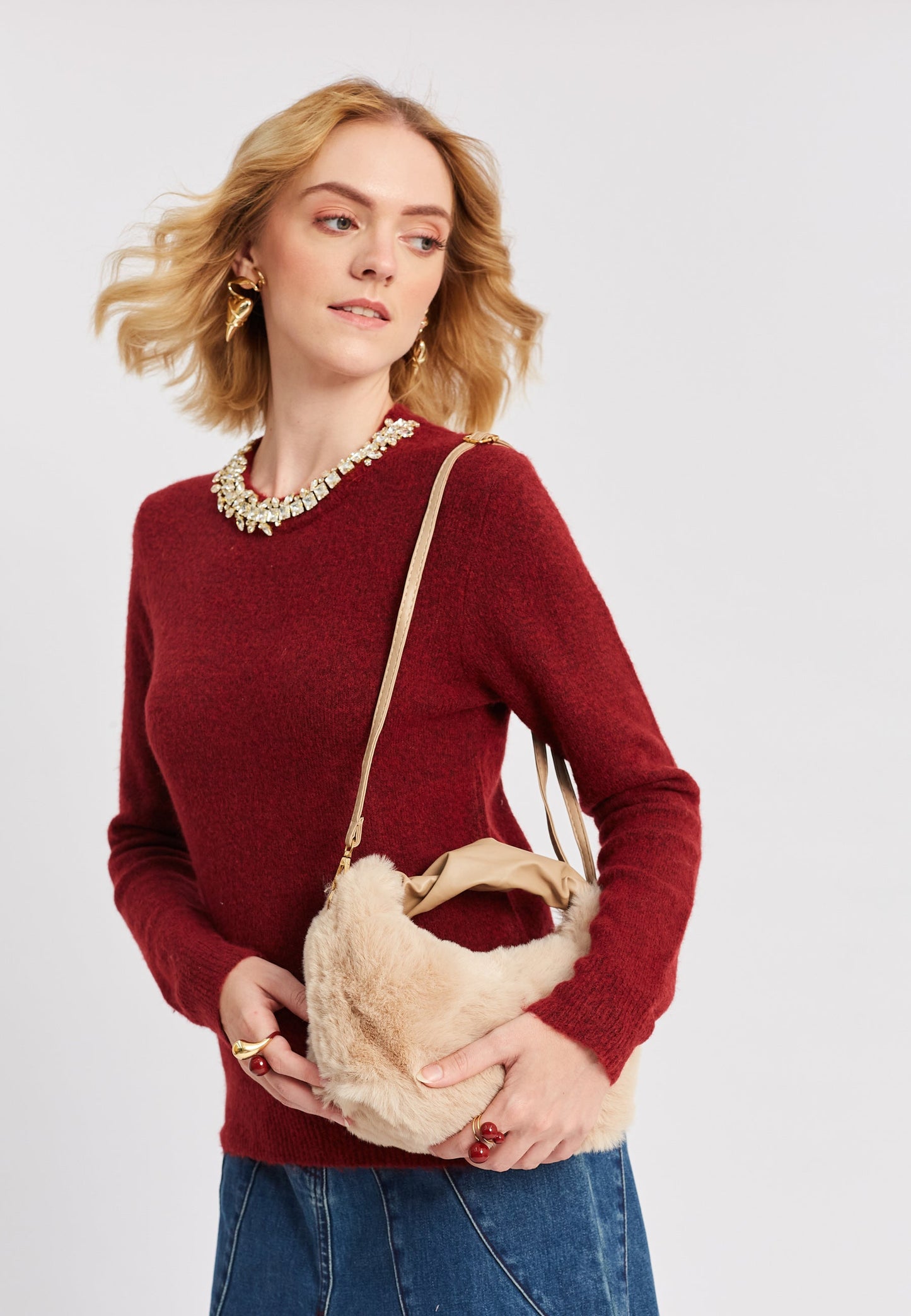 Borsa a mano Ada Beige