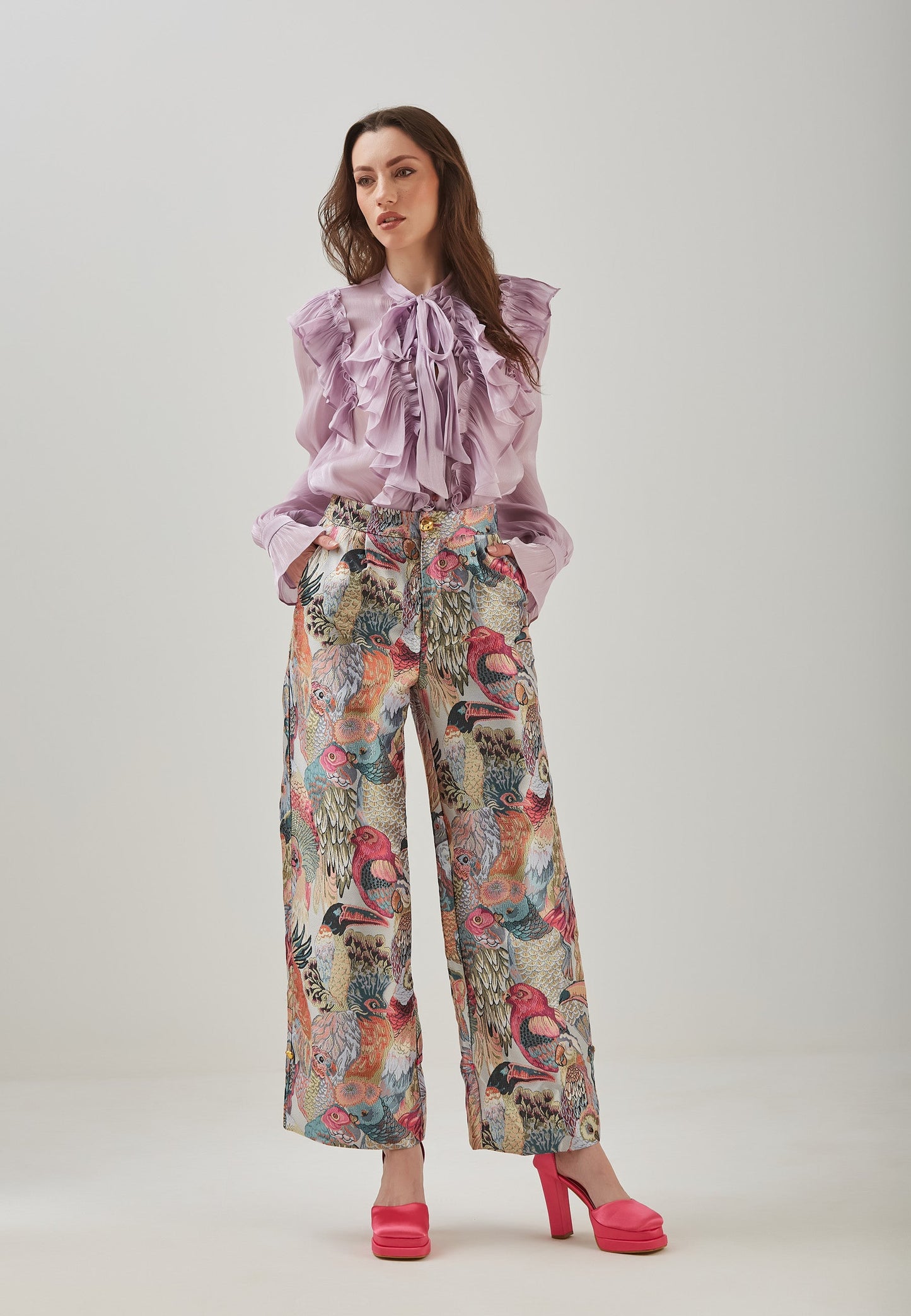 Blusa morada Catalina