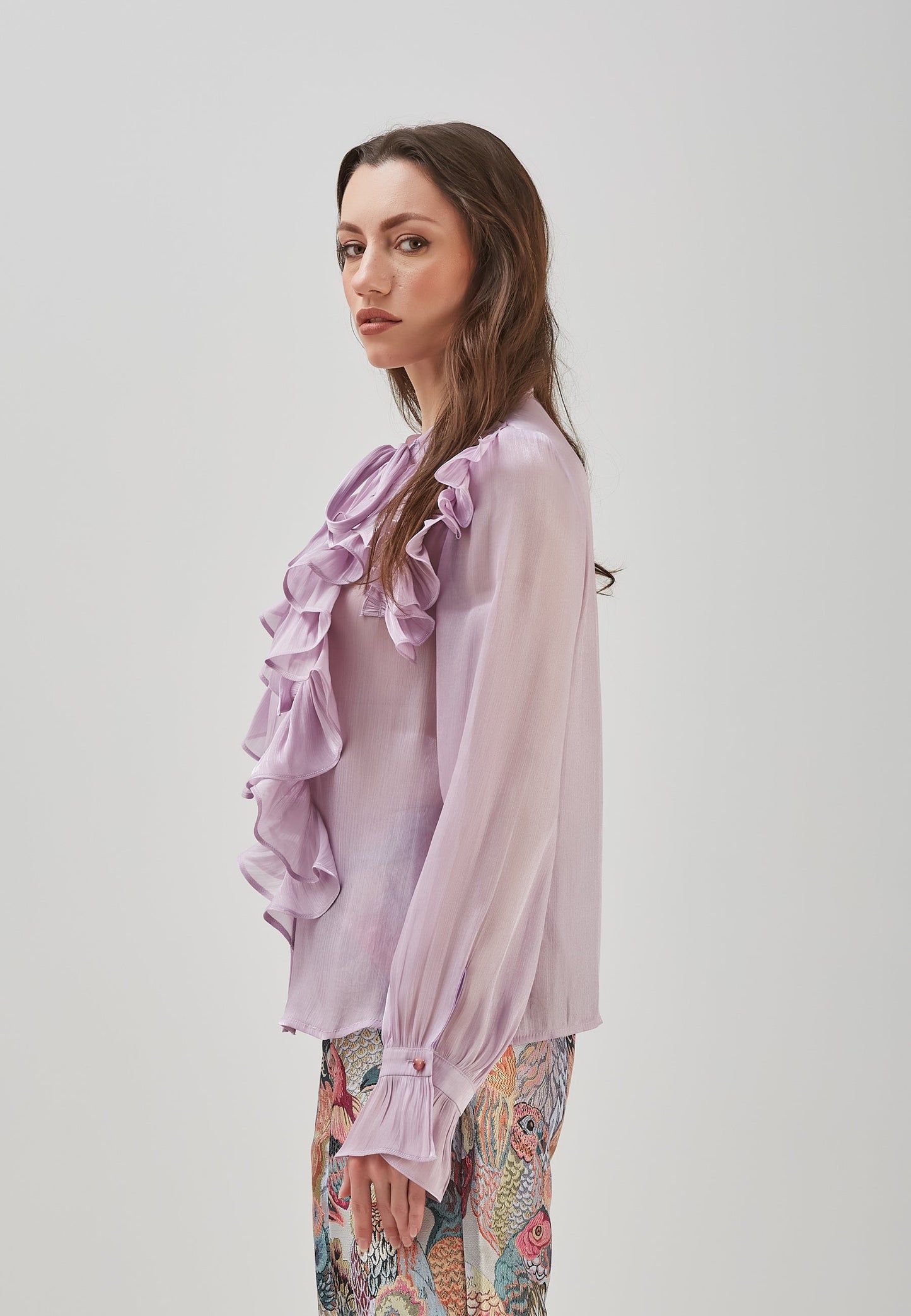 Blusa morada Catalina
