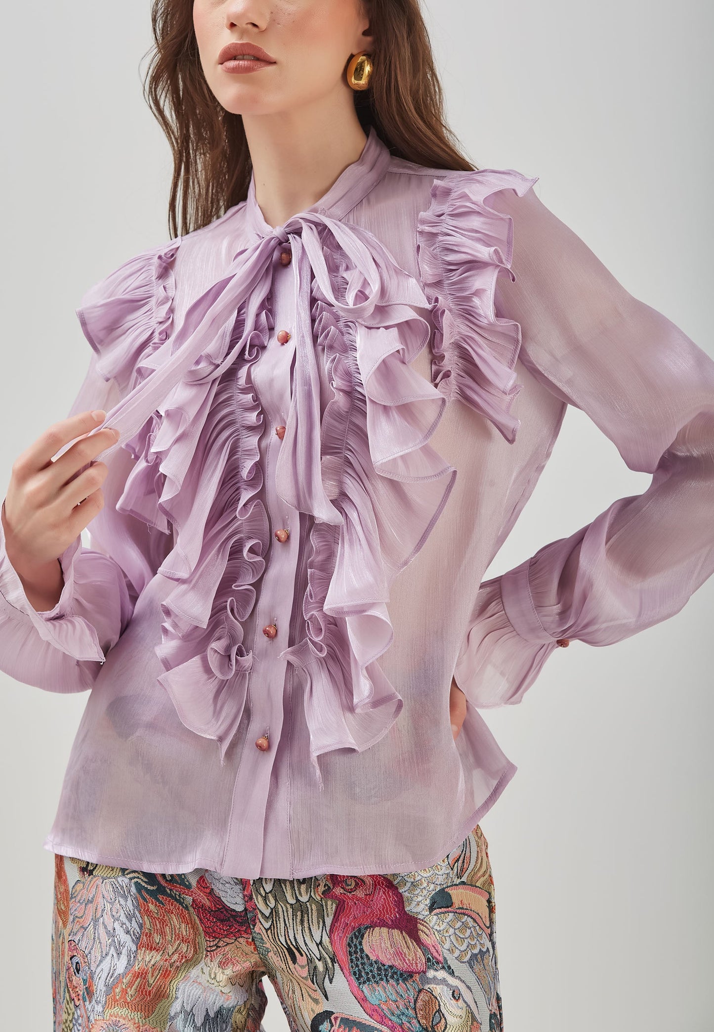 Blusa morada Catalina