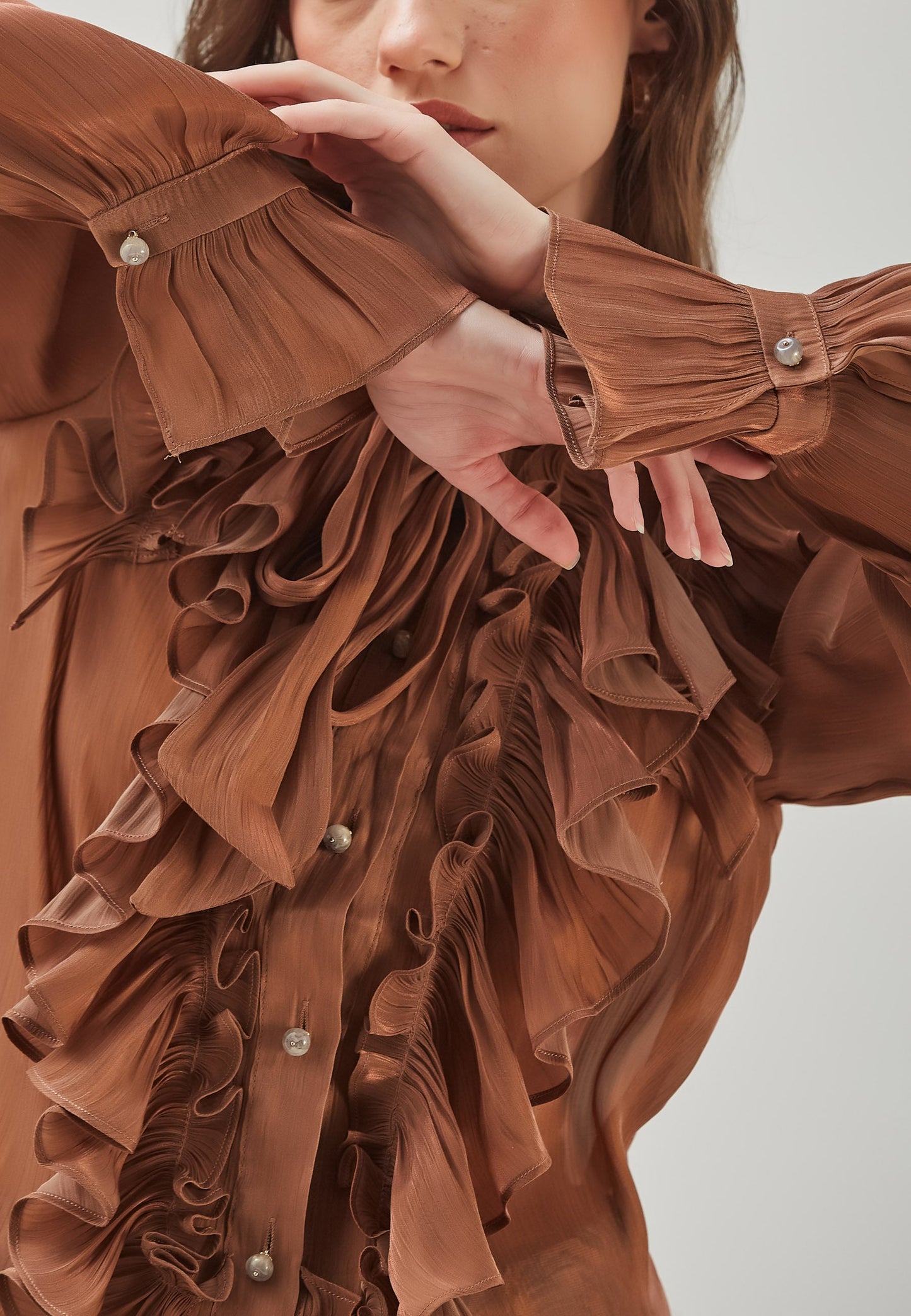 Bluzka Catalina w kolorze mocha