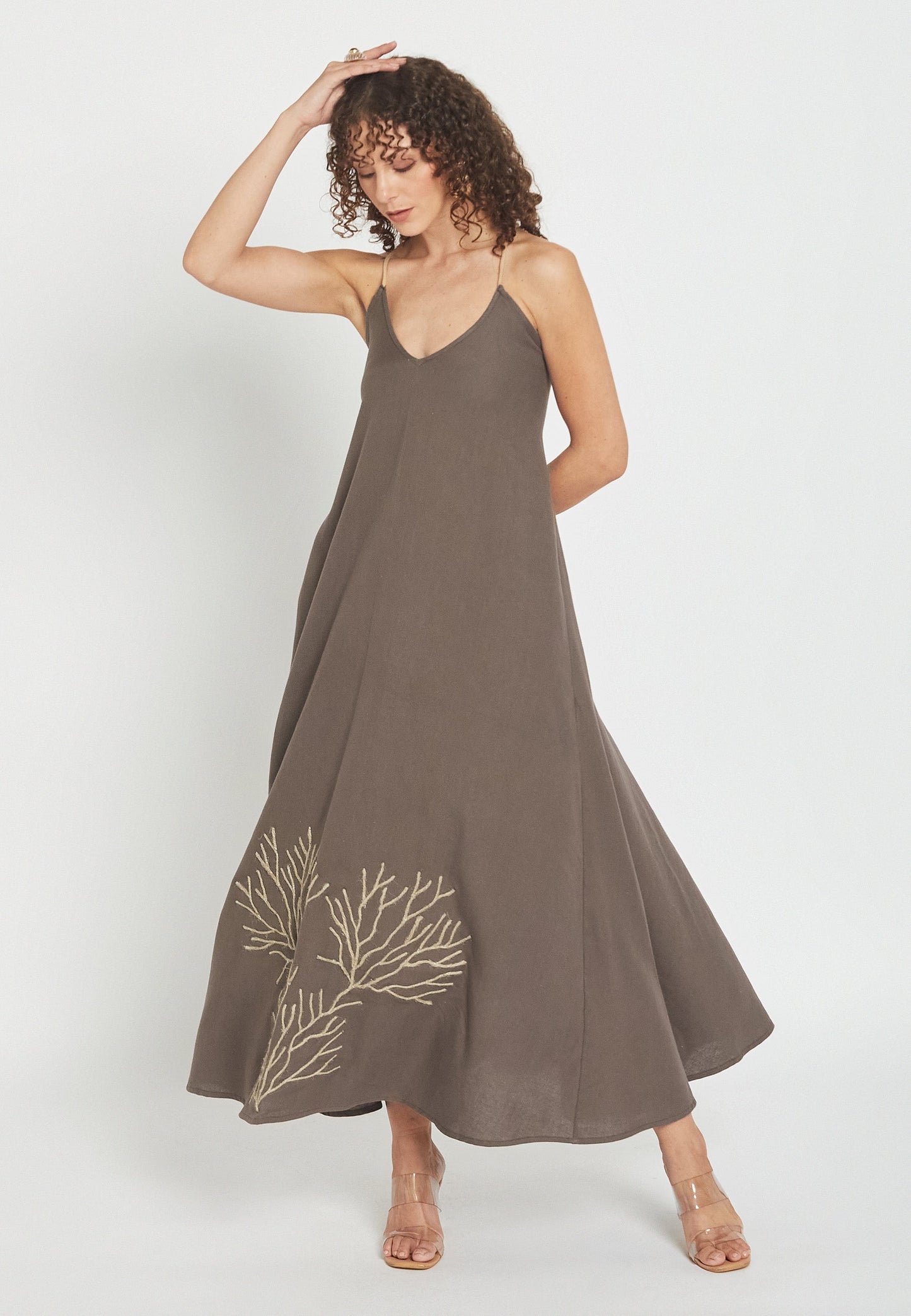 Gilded Mocha Dress