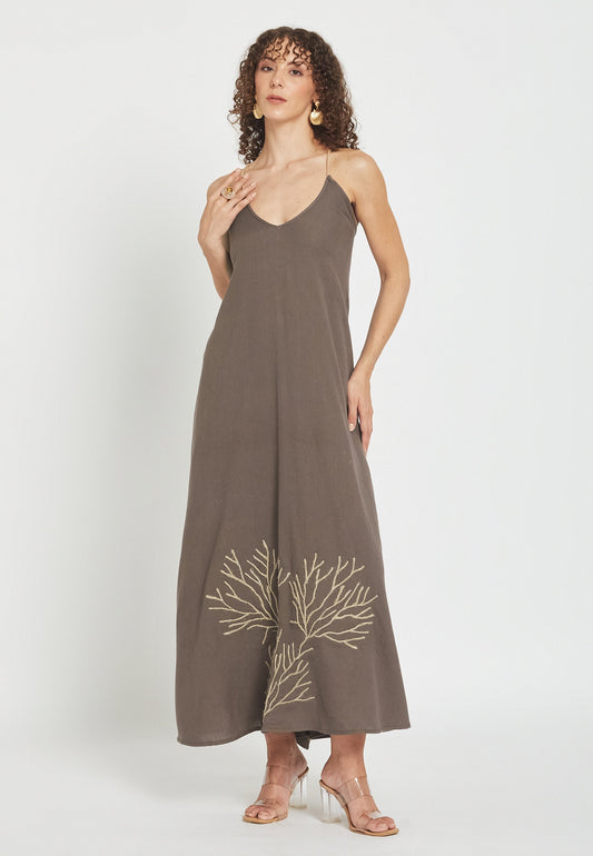 Gilded Mocha Dress