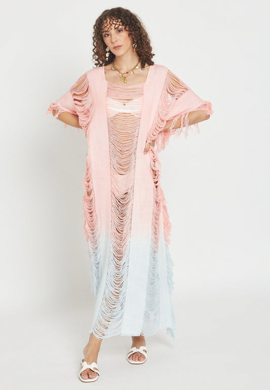 Dorean Pink Poncho