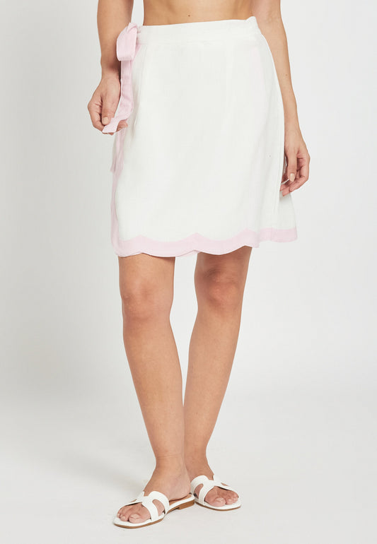 Viantha White Skirt