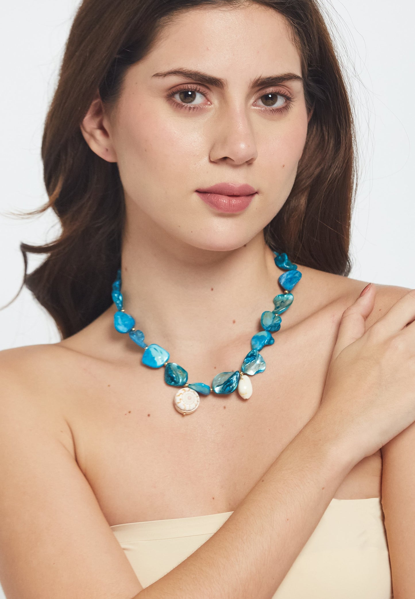 Elva Blaue Halskette