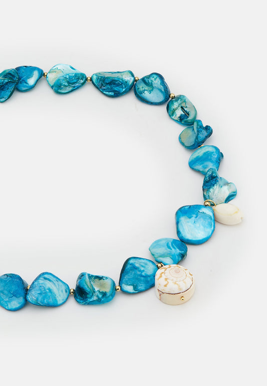 Elva Blaue Halskette