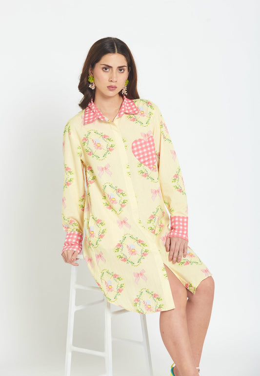 Sal Hibiscus Shirt Dress