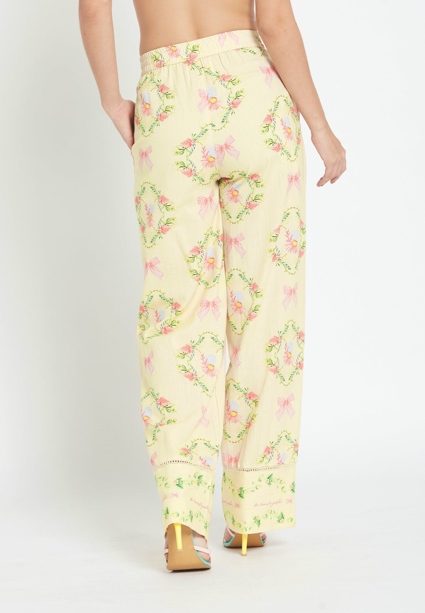 Moss Hibiscus Trousers