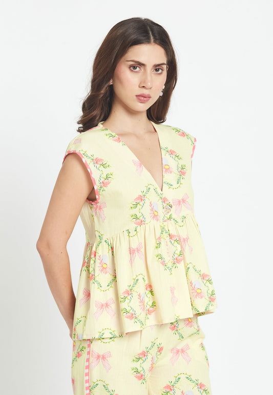 Estrella Hibiscus Top