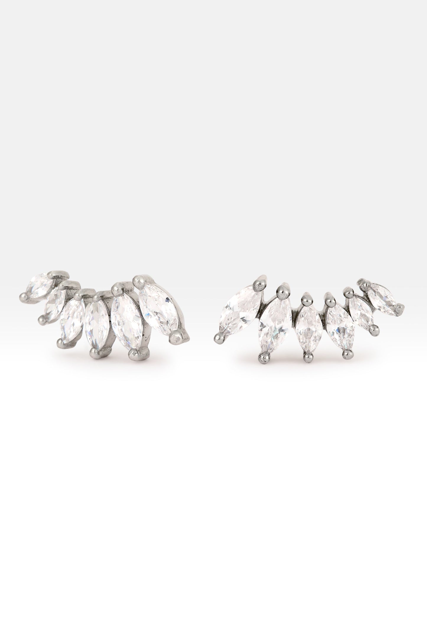 Silver Stepping Earrings