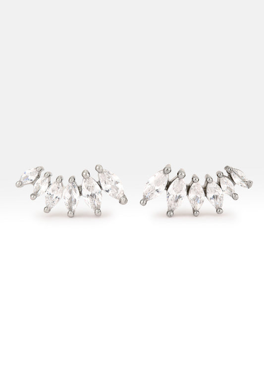 Silver Stepping Earrings