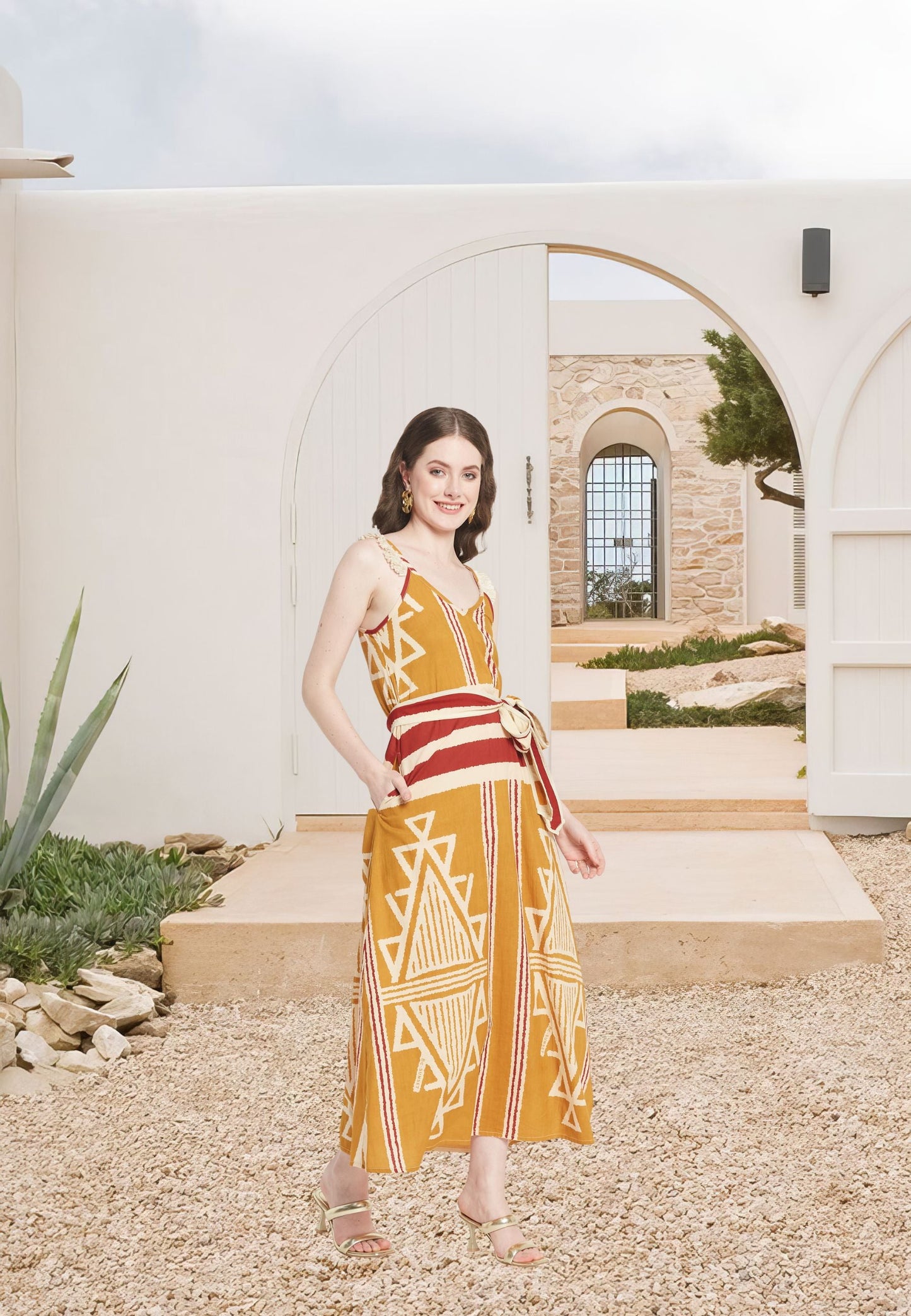 Vestido Serena Azafrán