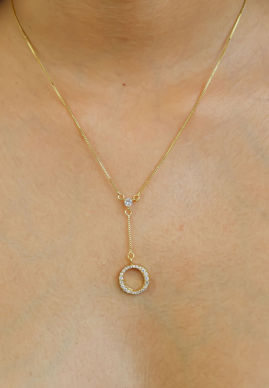 gold alphabet necklaces Bombay Sunset