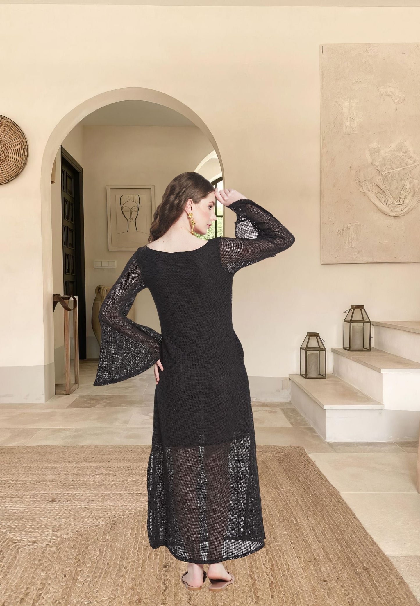 Vestido negro Cassia