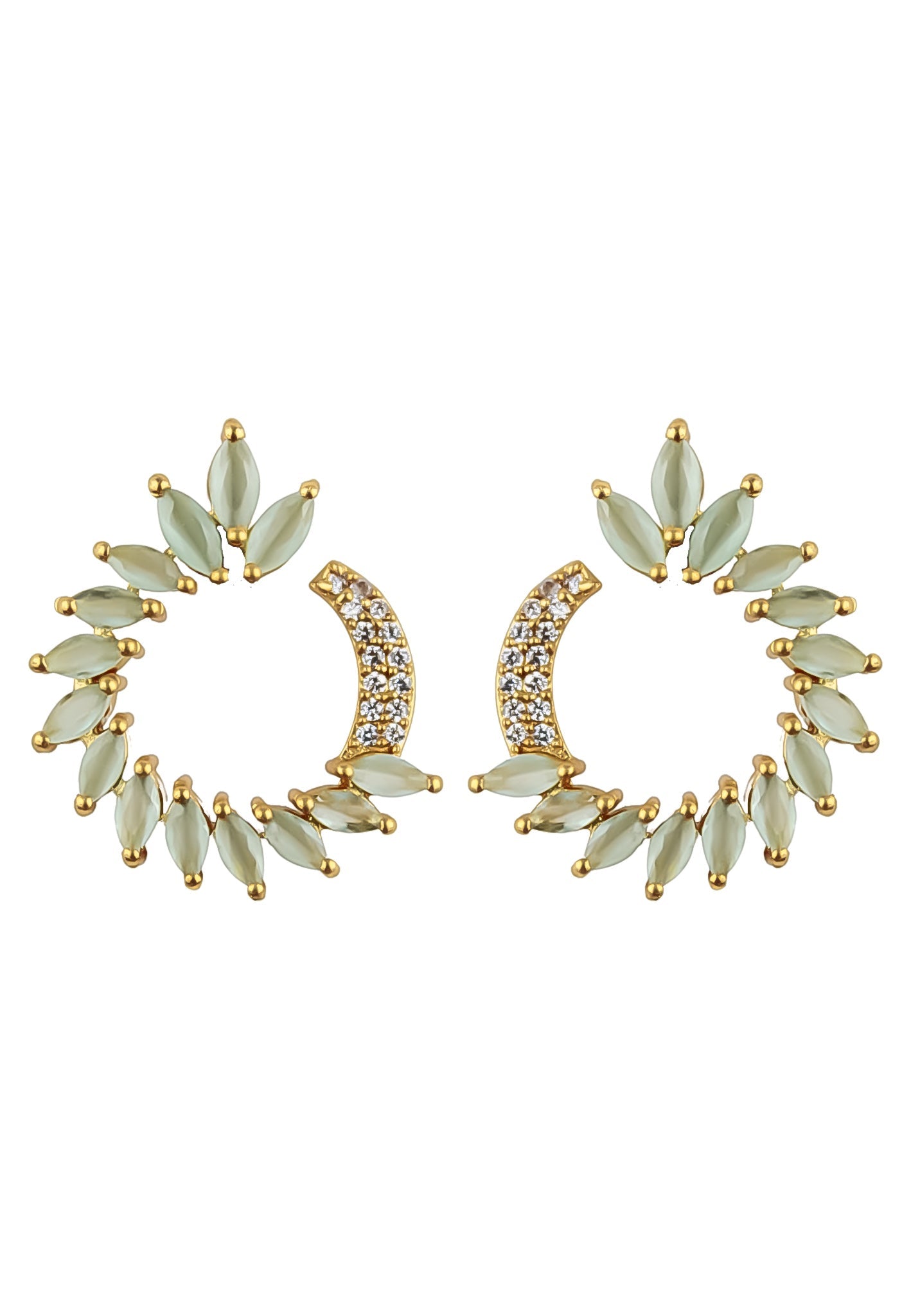 golden viper earrings Bombay Sunset