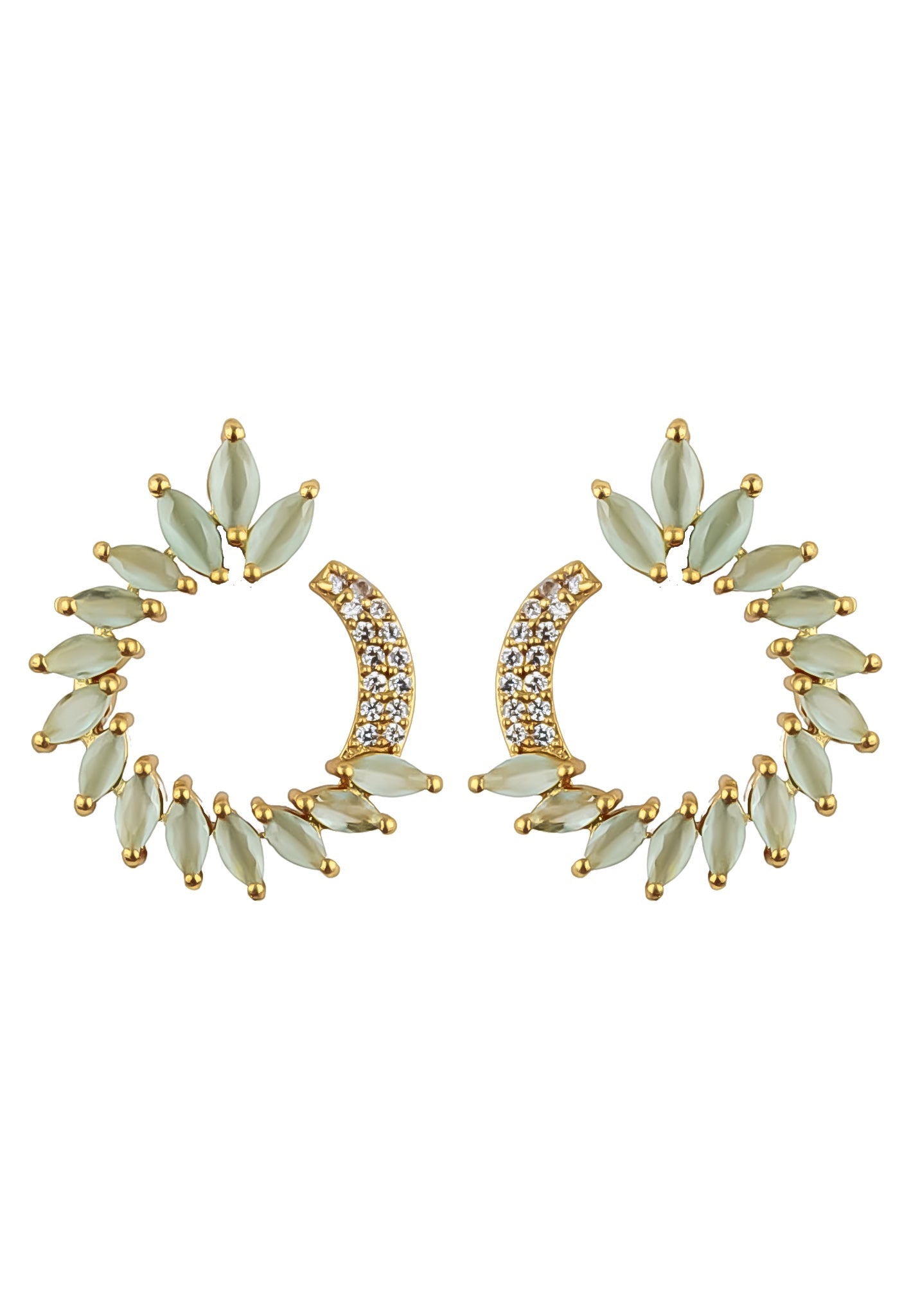 golden viper earrings Bombay Sunset