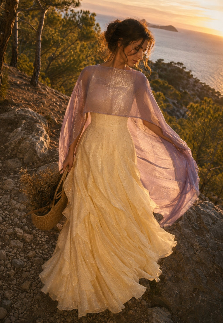 Organza Lavender Cape