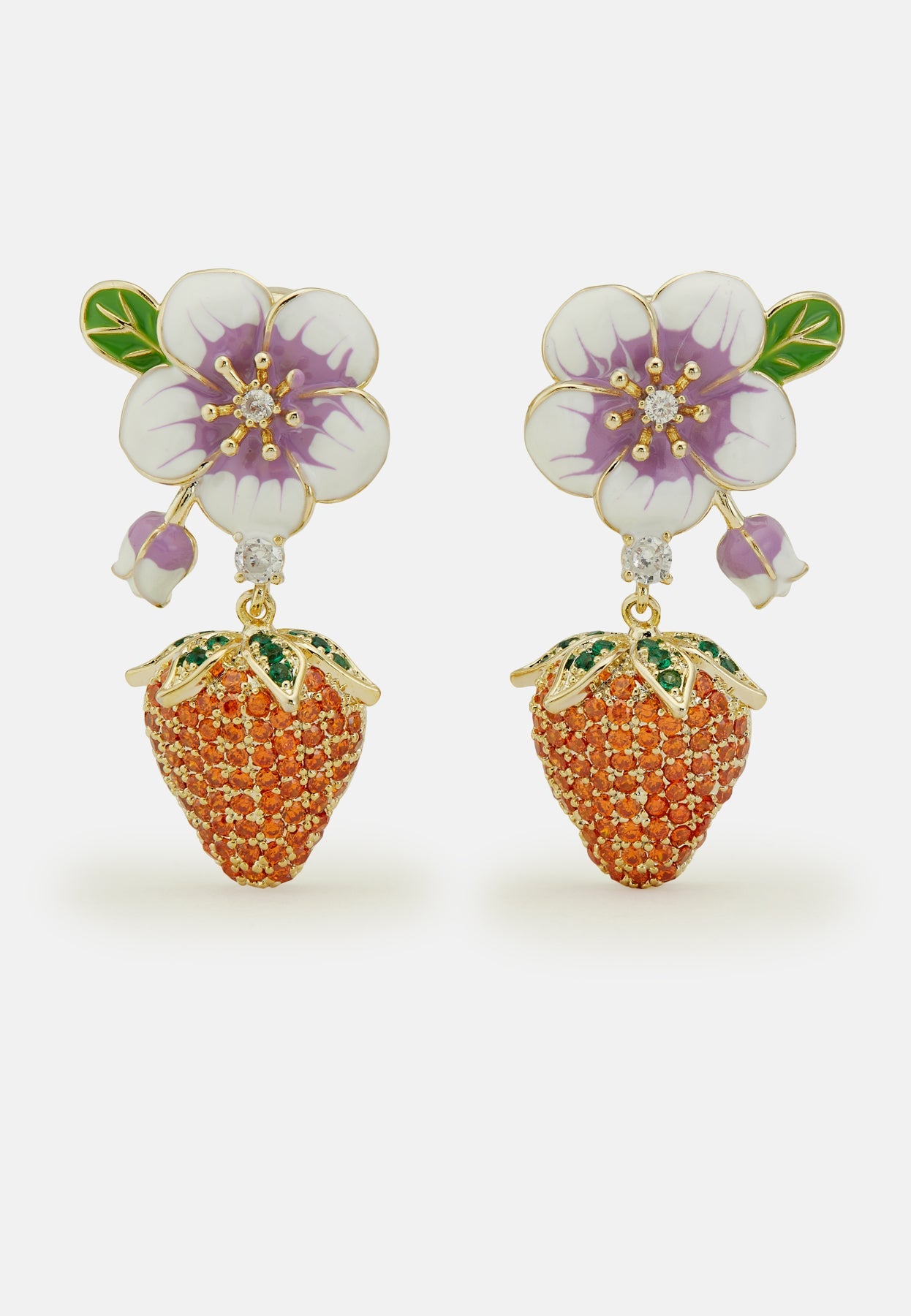 Strawberry Orange Earrings