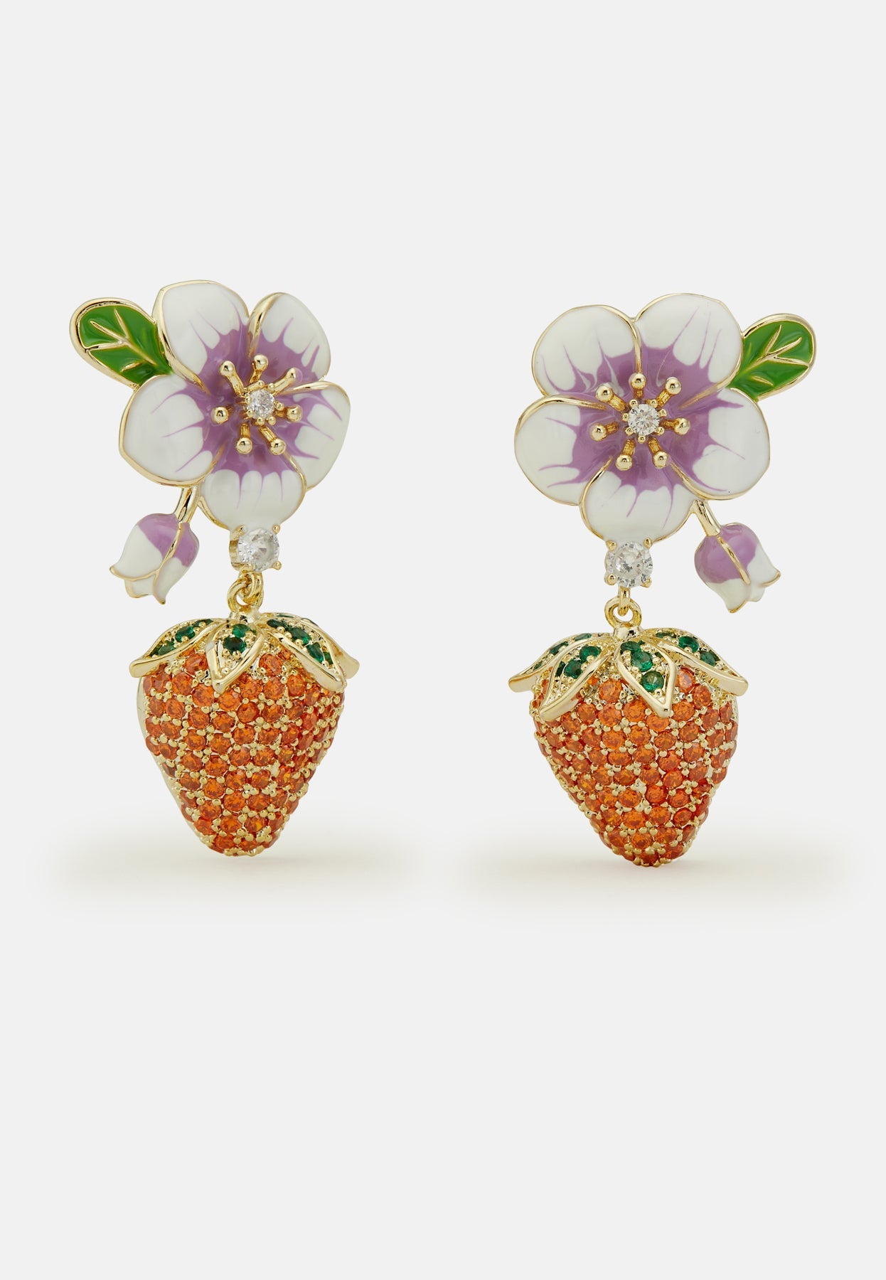 Strawberry Orange Earrings