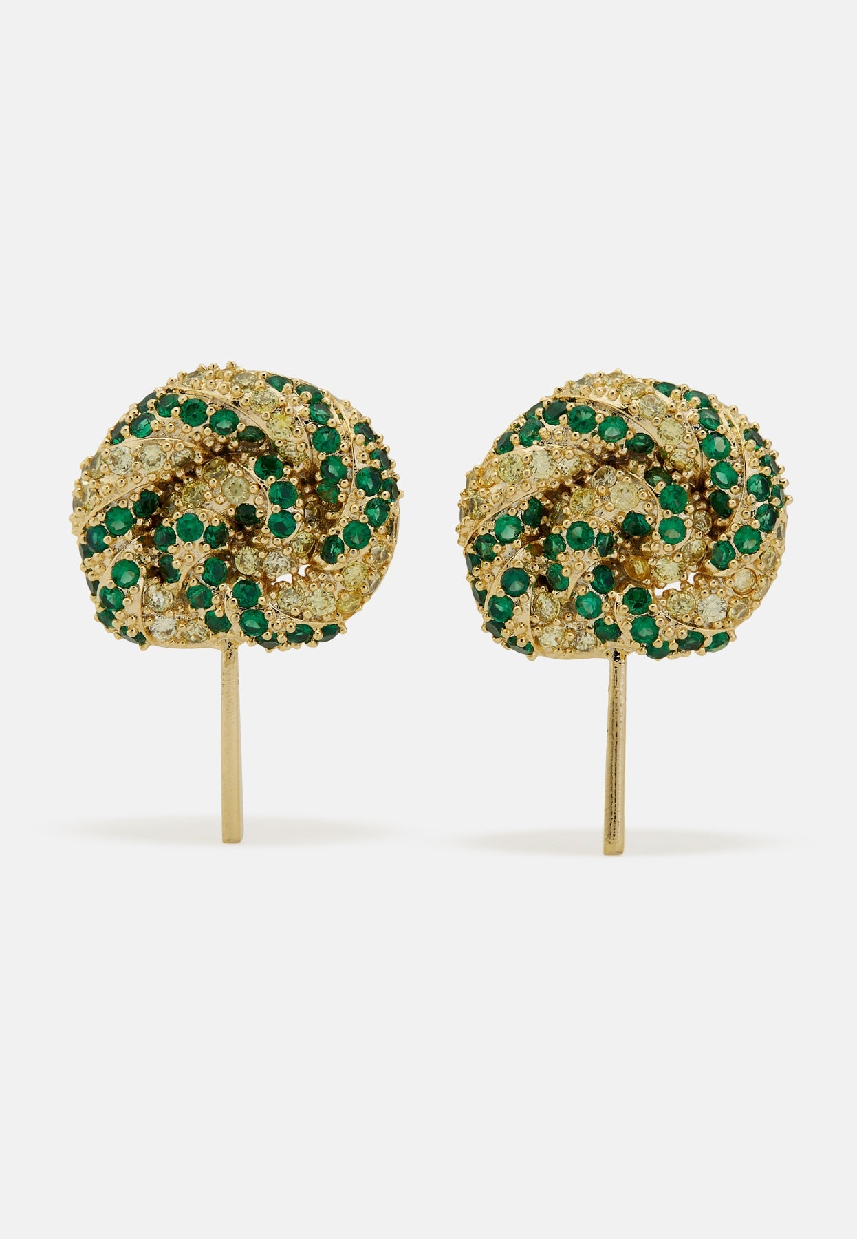 Lollipop Green Earrings