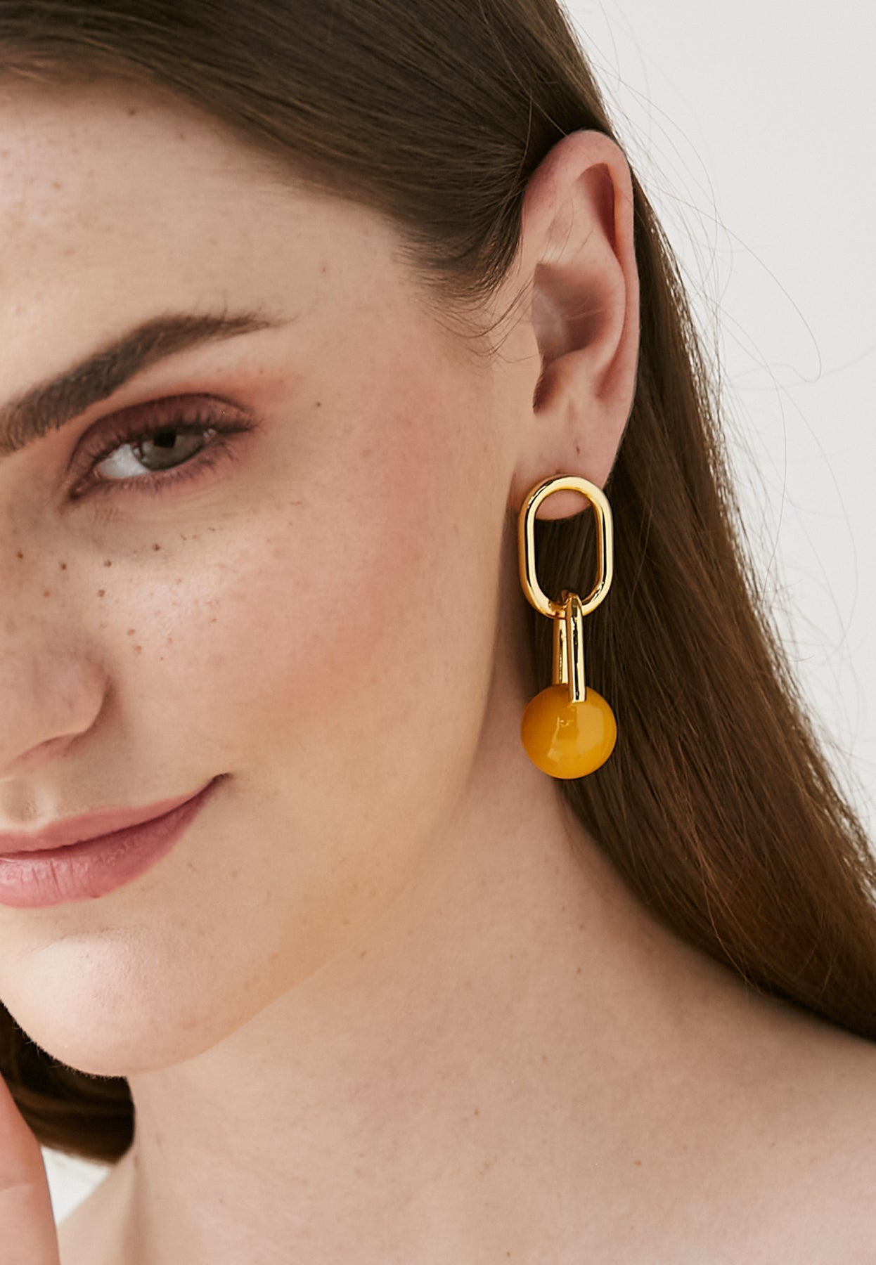 Duna Orange Earrings