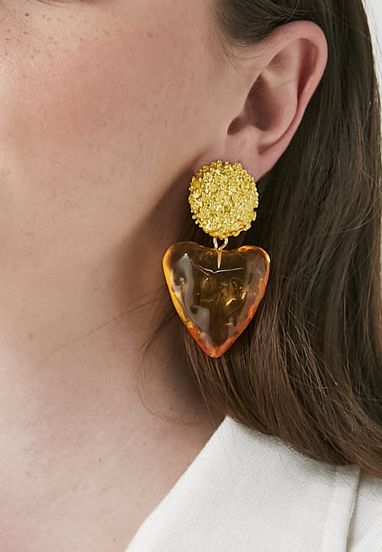 Fina Orange Earrings