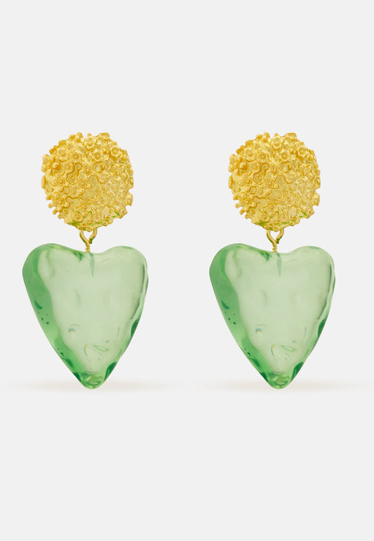 Fina Green Earrings