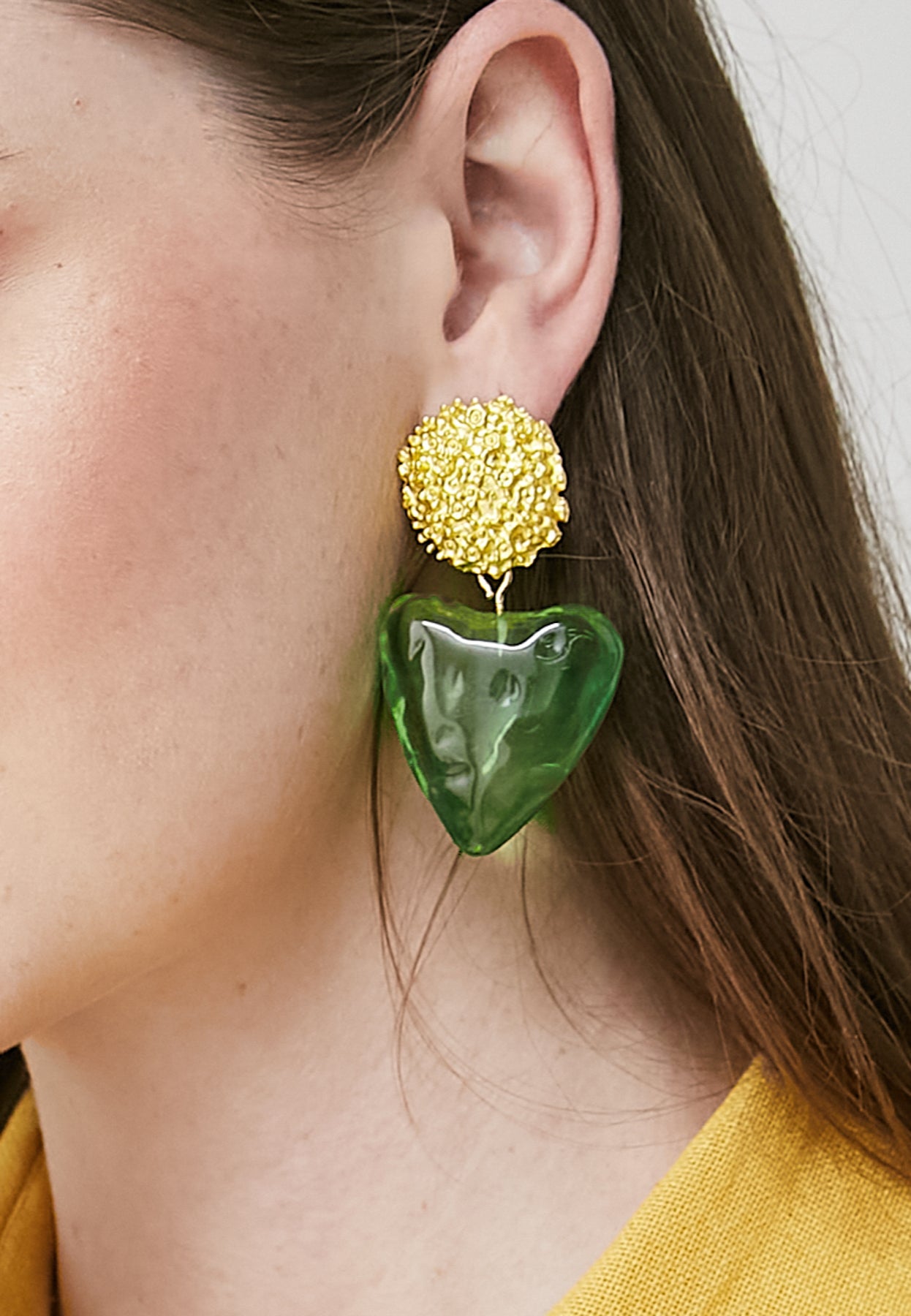 Fina Green Earrings