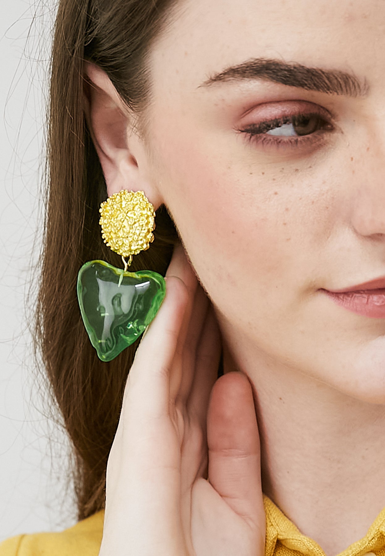 Fina Green Earrings