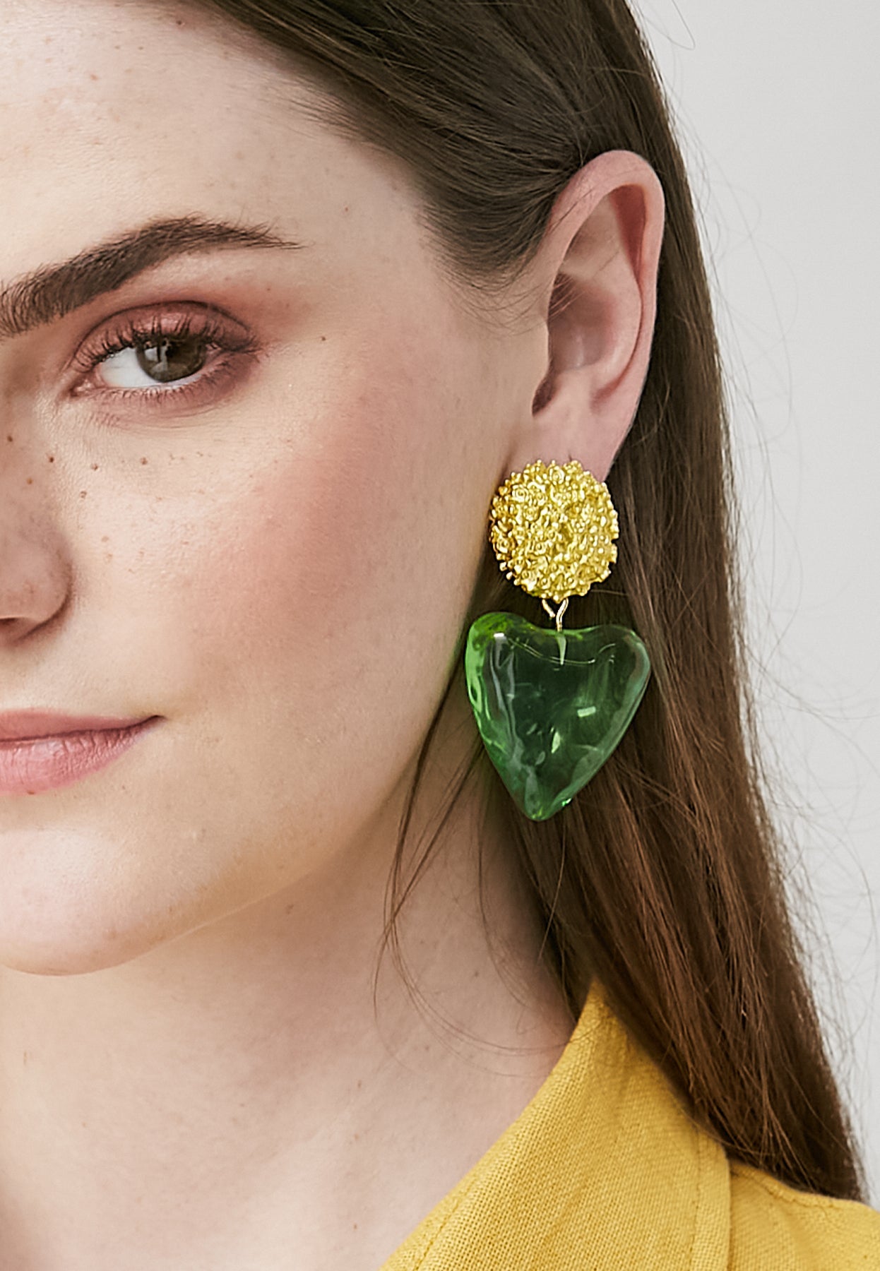 Fina Green Earrings