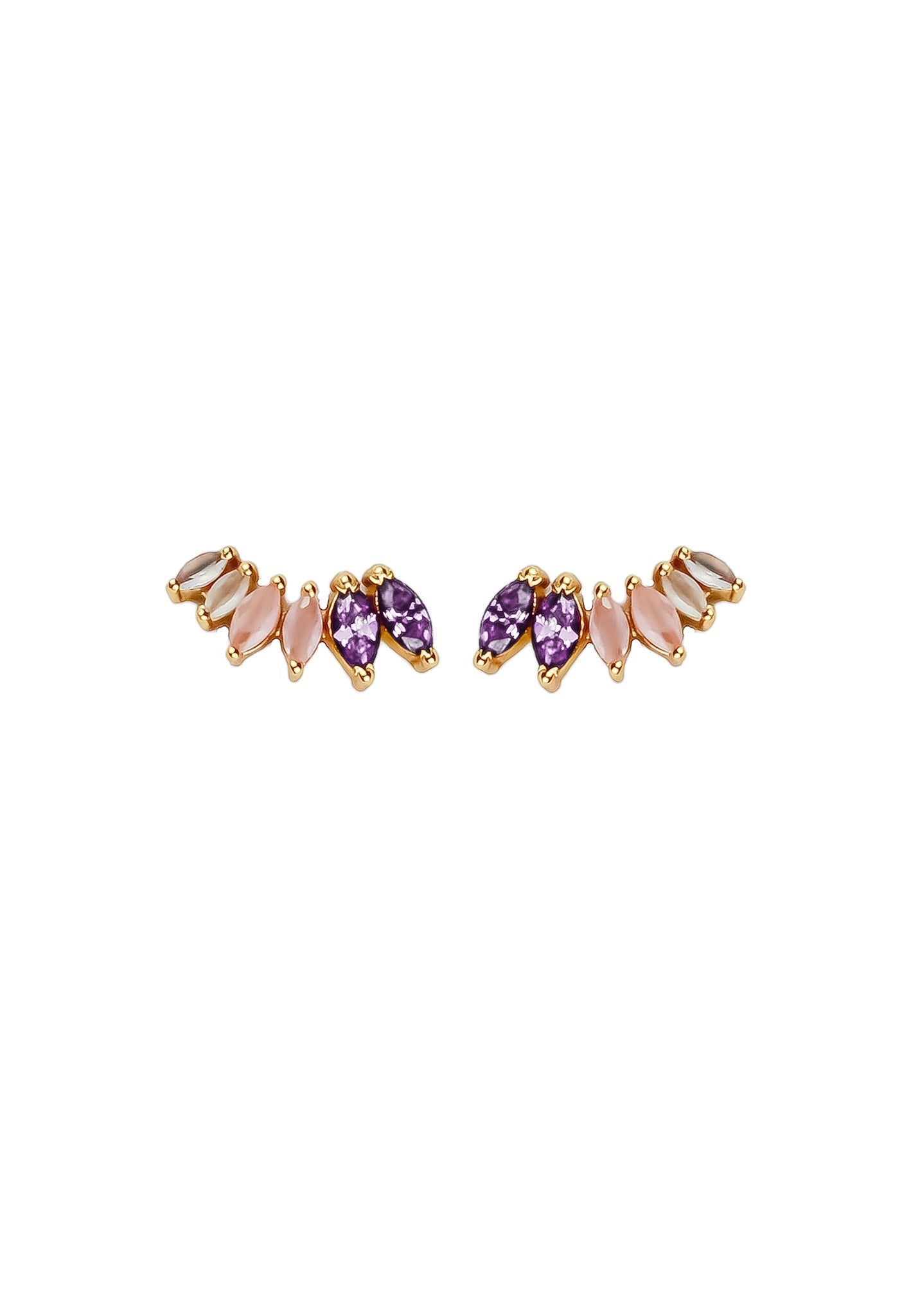 stepping stone earrings Bombay Sunset