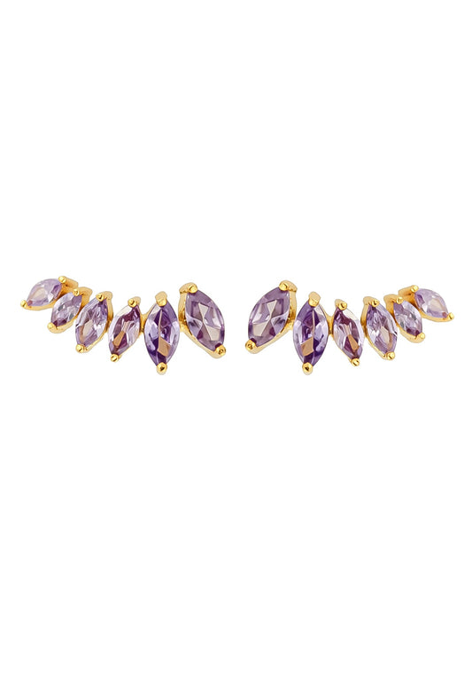 stepping stone earrings Bombay Sunset