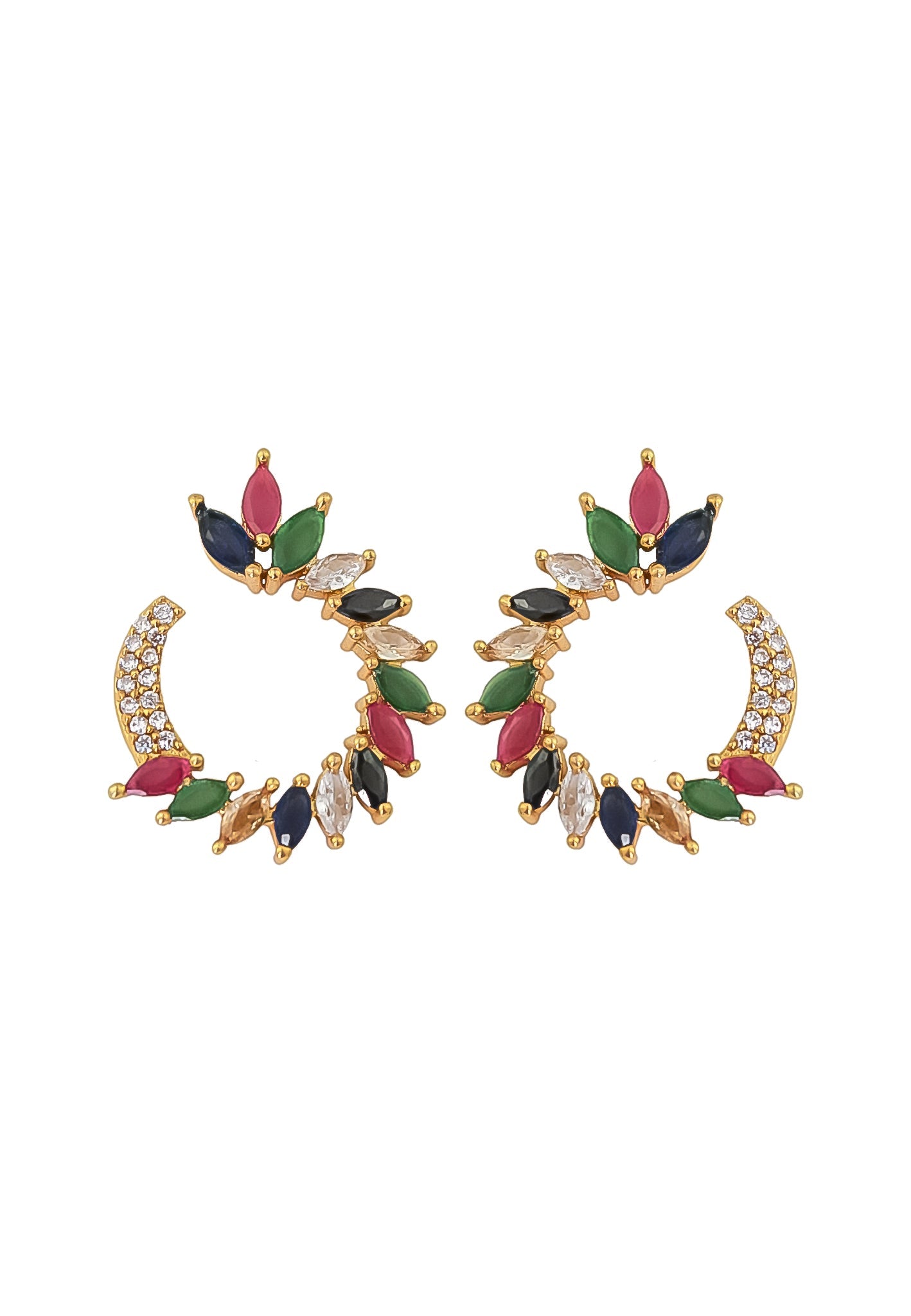 golden viper earrings Bombay Sunset