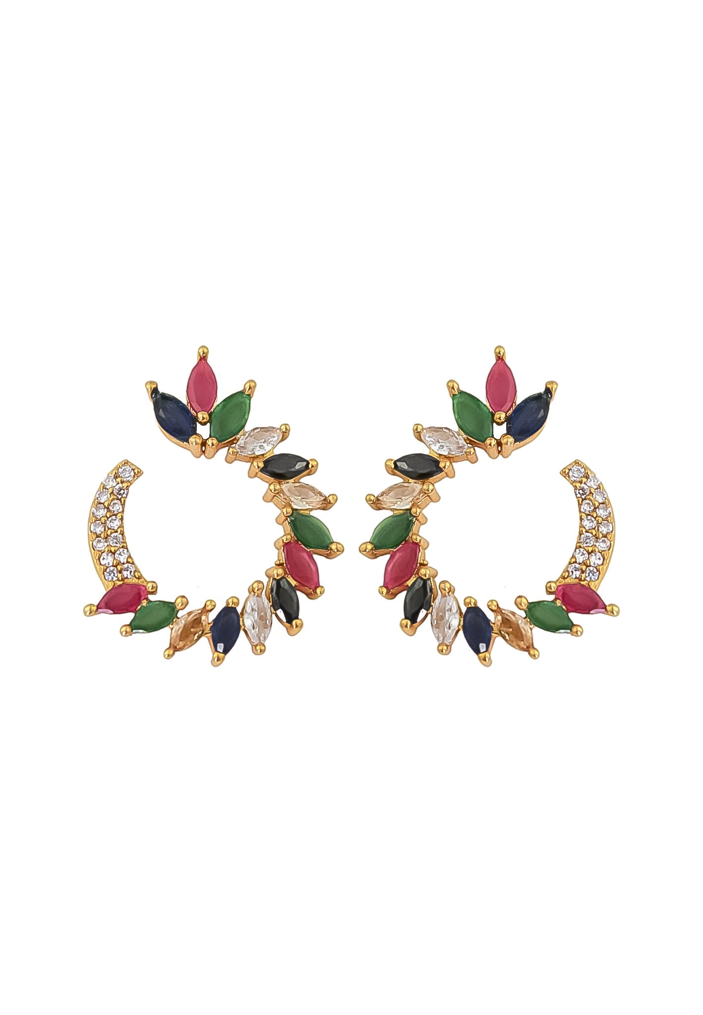 golden viper earrings Bombay Sunset