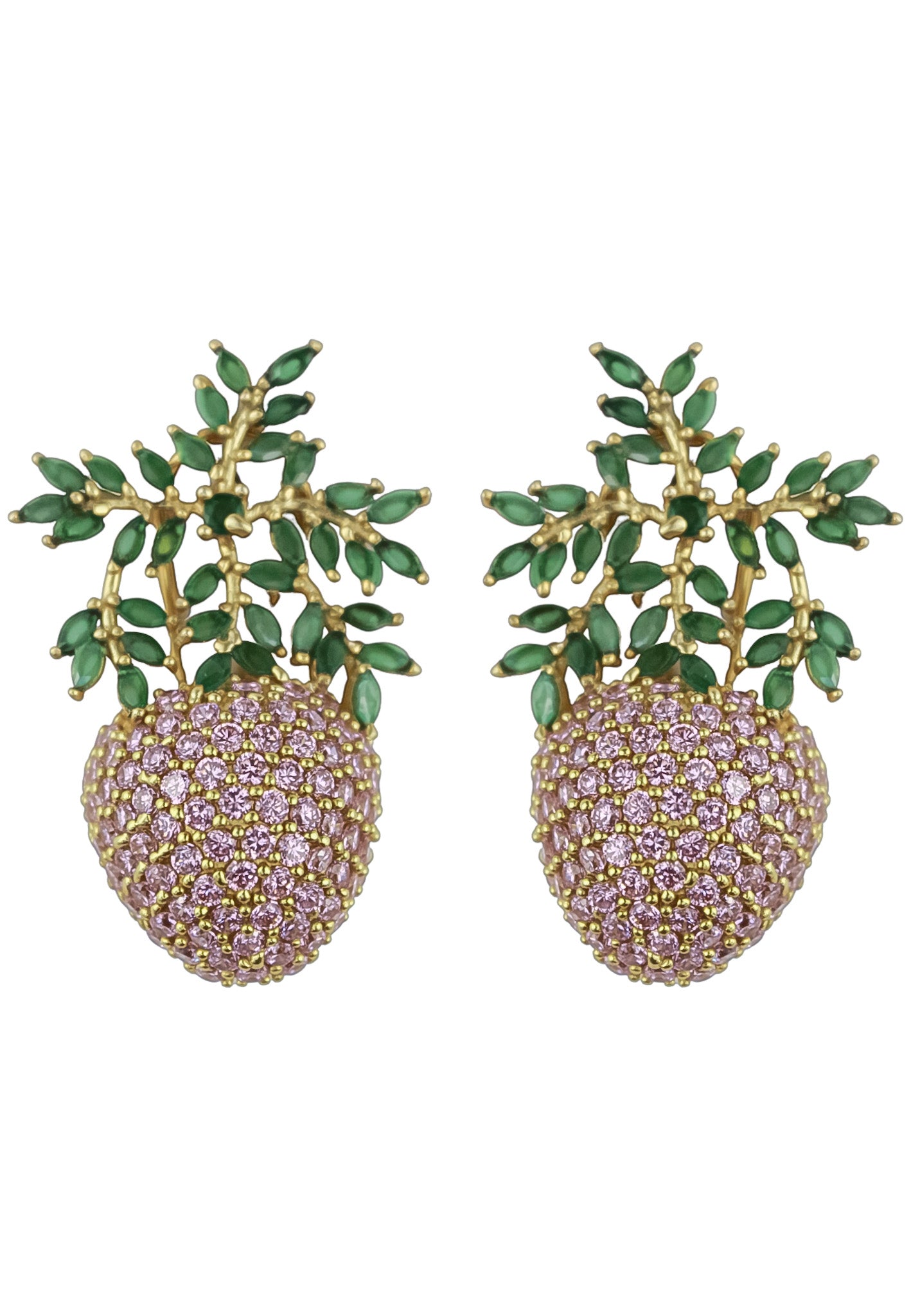 wild strawberry earrings Bombay Sunset