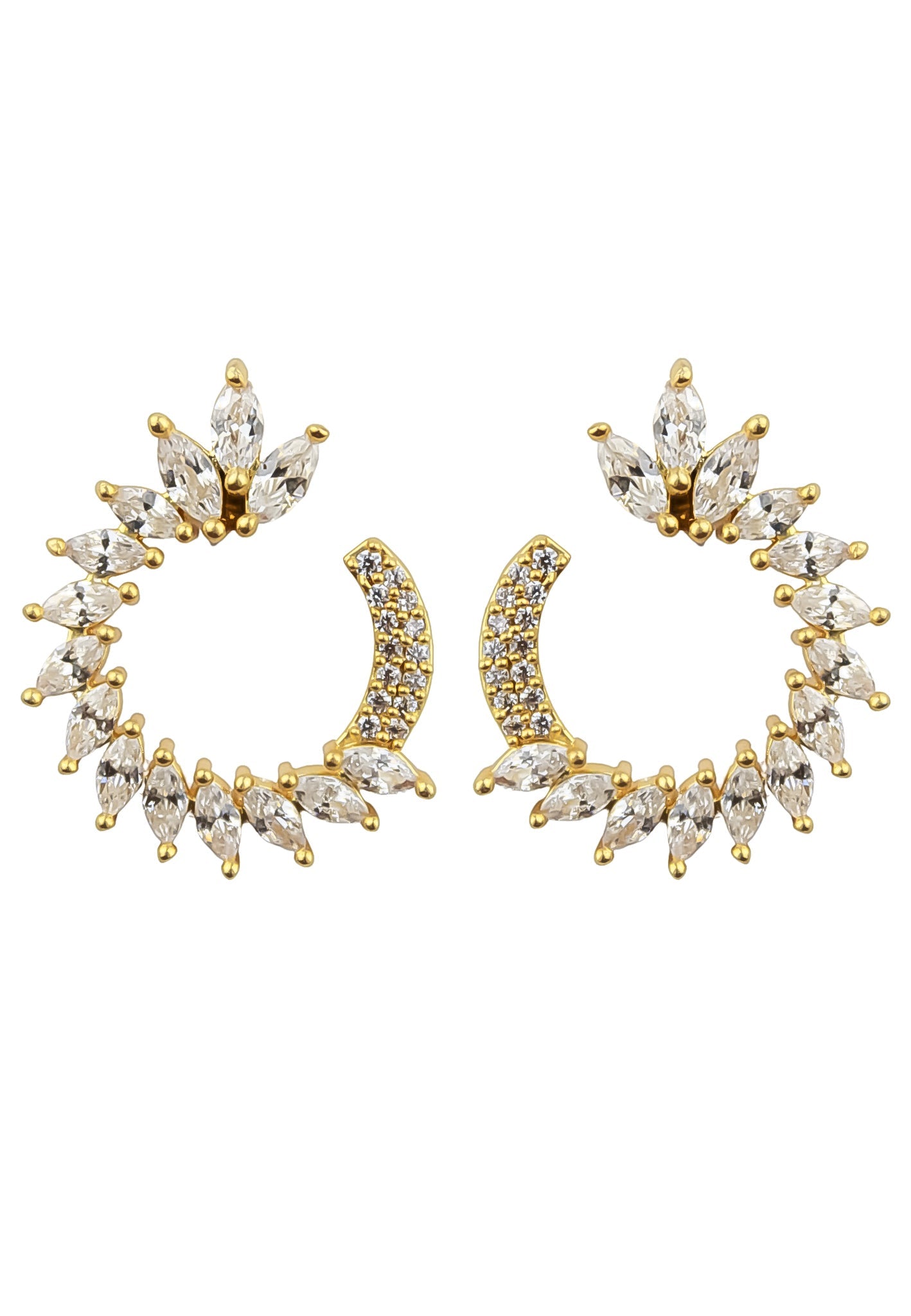 golden viper earrings Bombay Sunset